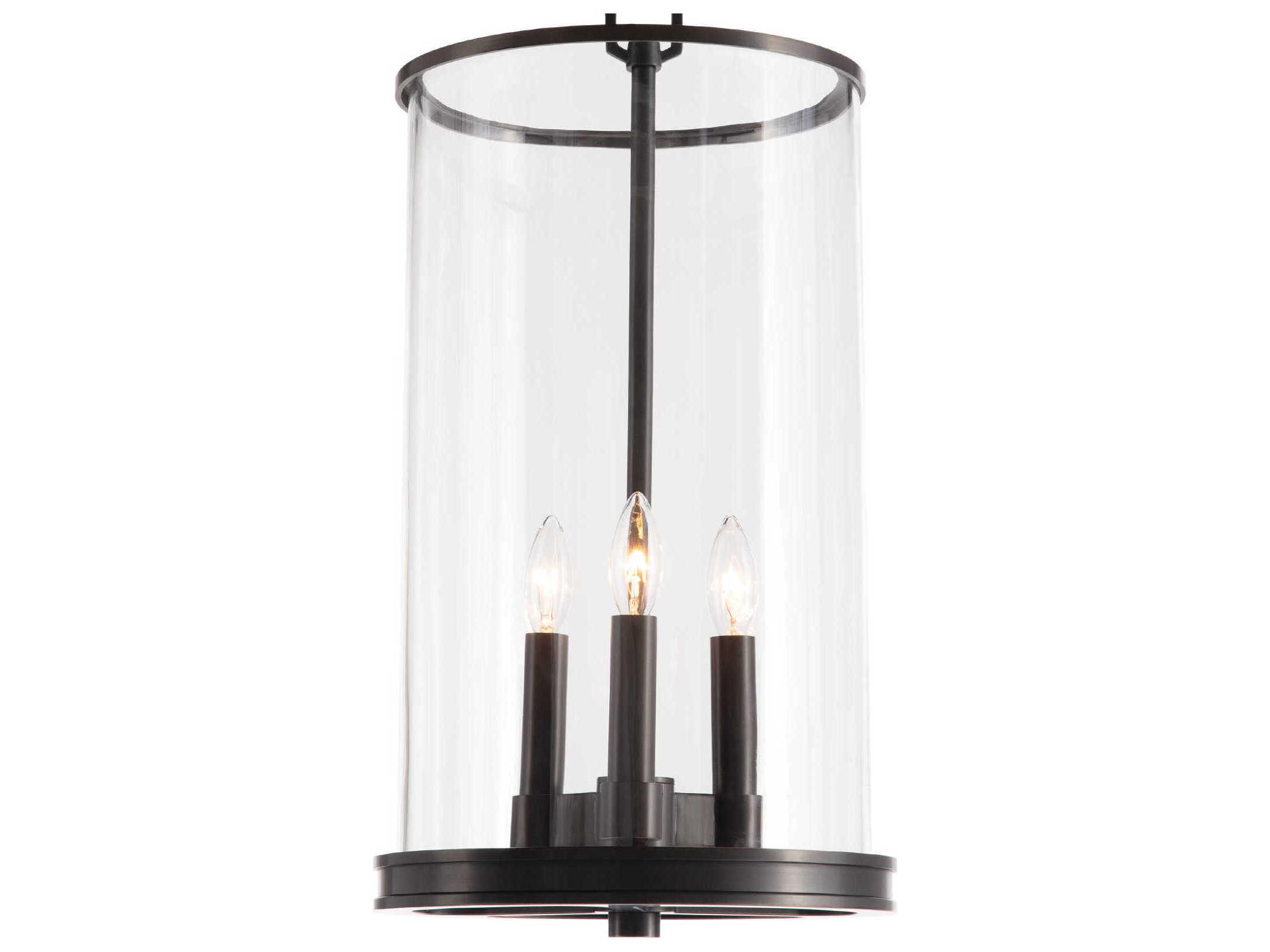 Regina Andrew Adria 3-Light Oil Rubbed Bronze Glass Cylinder Mini Pendant