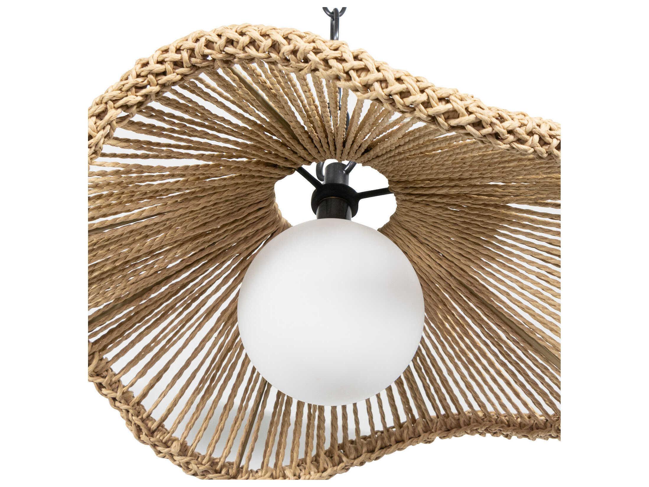 Regina Andrew 1-Light Natural Brown Globe Pendant