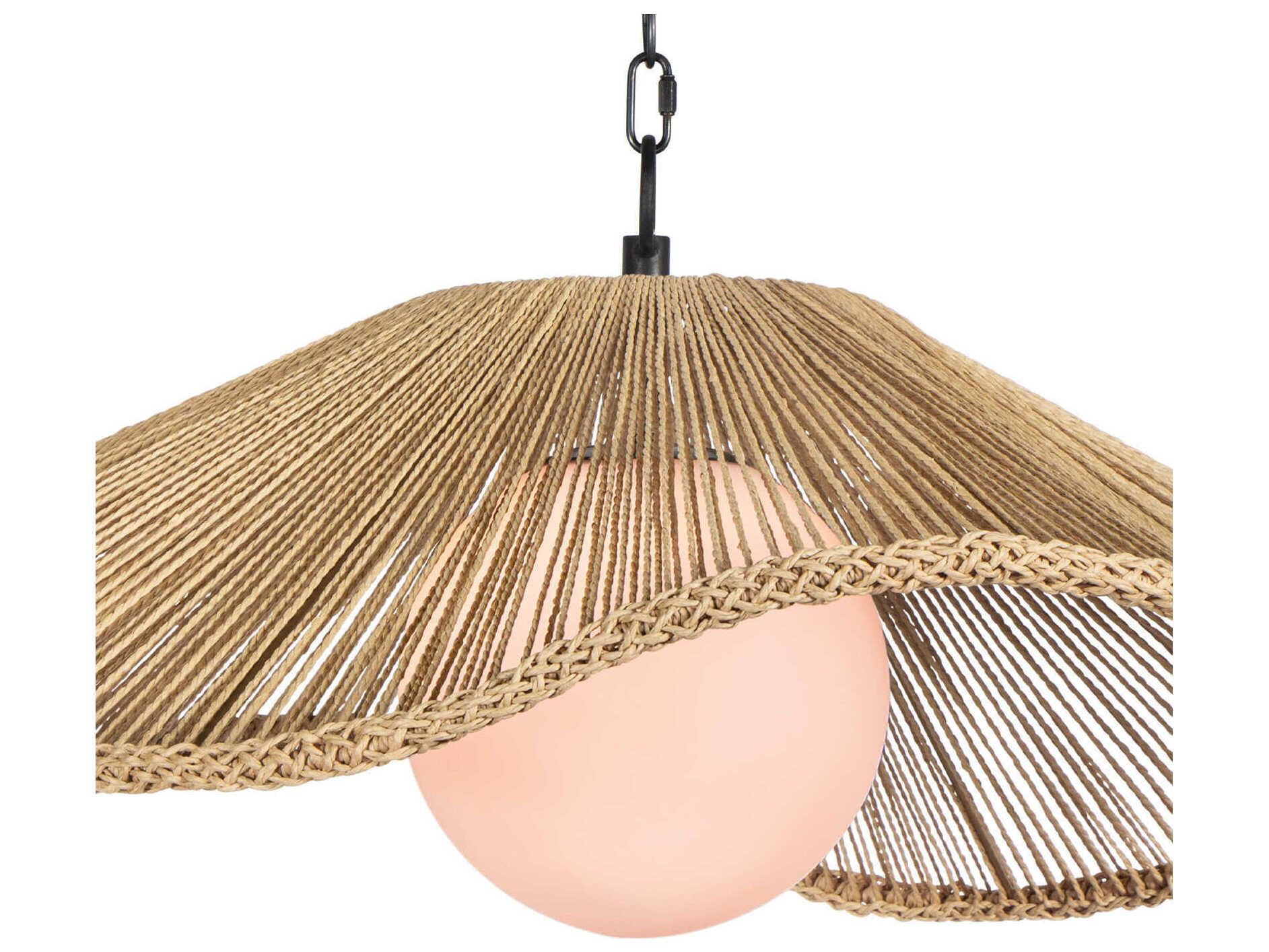 Regina Andrew 1-Light Natural Brown Globe Pendant