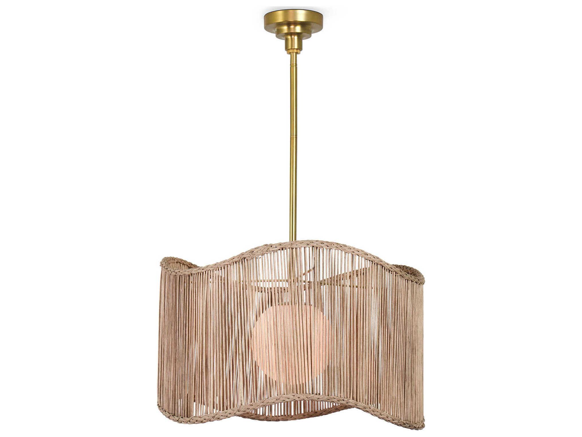 Regina Andrew 1-Light Natural Brass Pendant