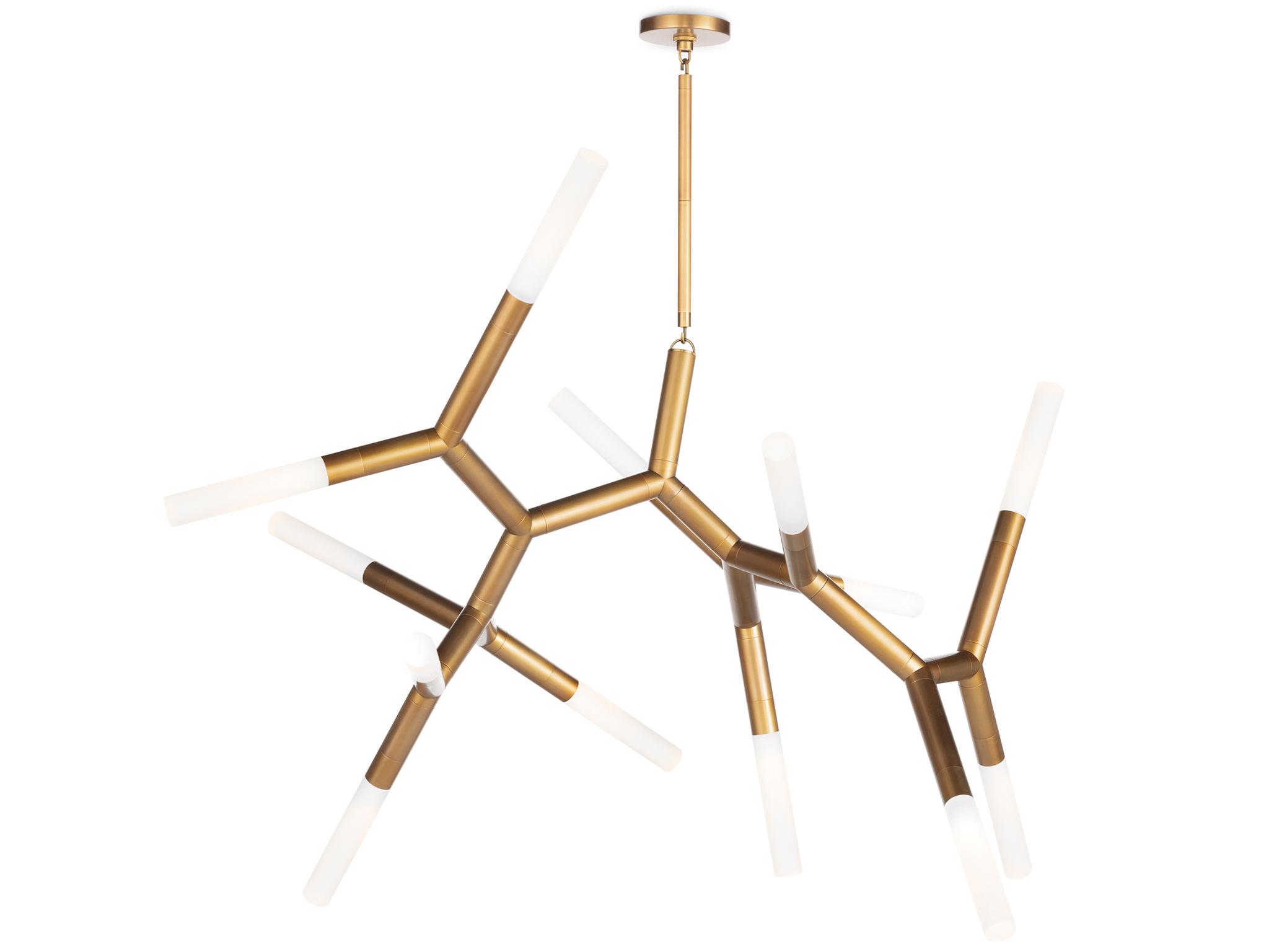 Regina Andrew Traveler 13-Light Natural Brass Chandelier