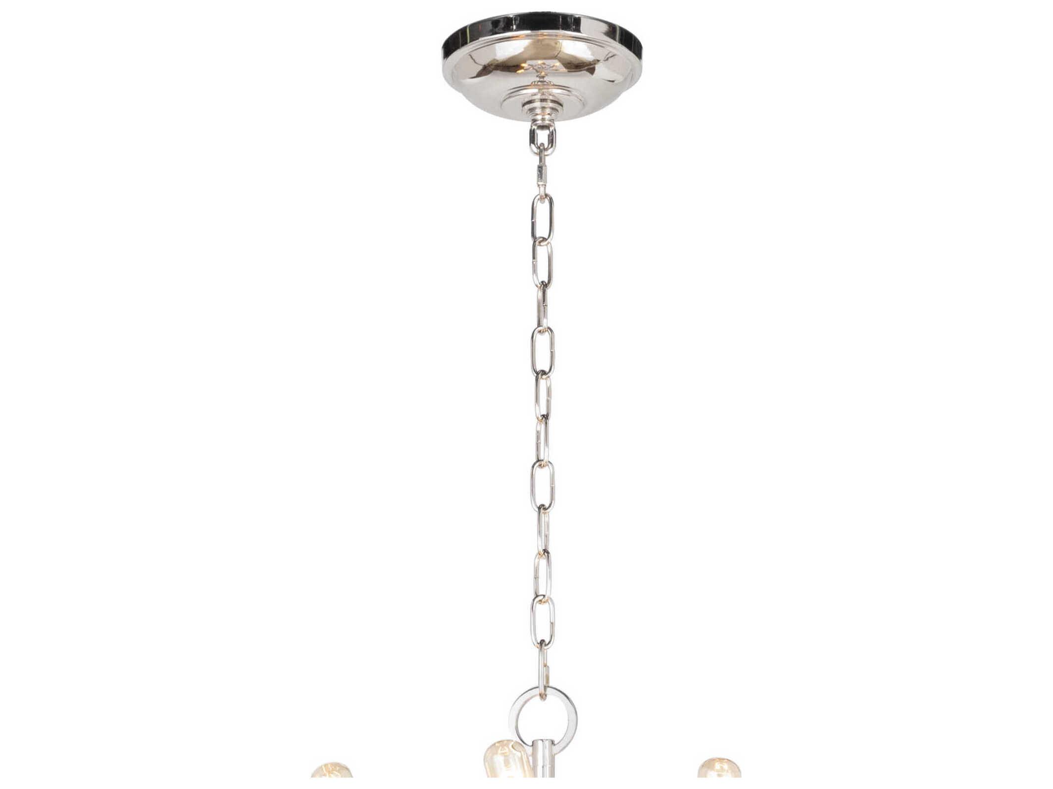 Regina Andrew Cobra 12-Light Polished Nickel Chandelier