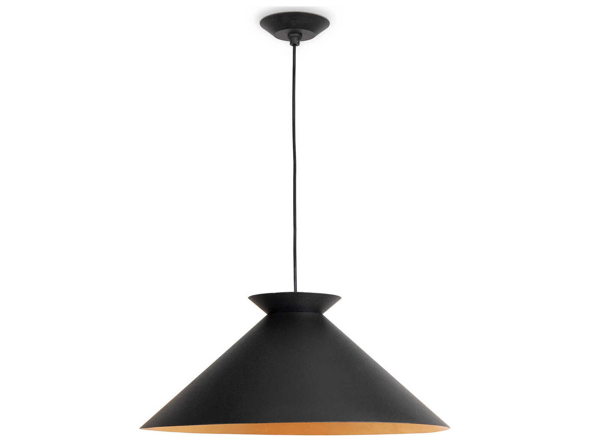 Regina Andrew Viggo 1-Light Blackened Steel Pendant