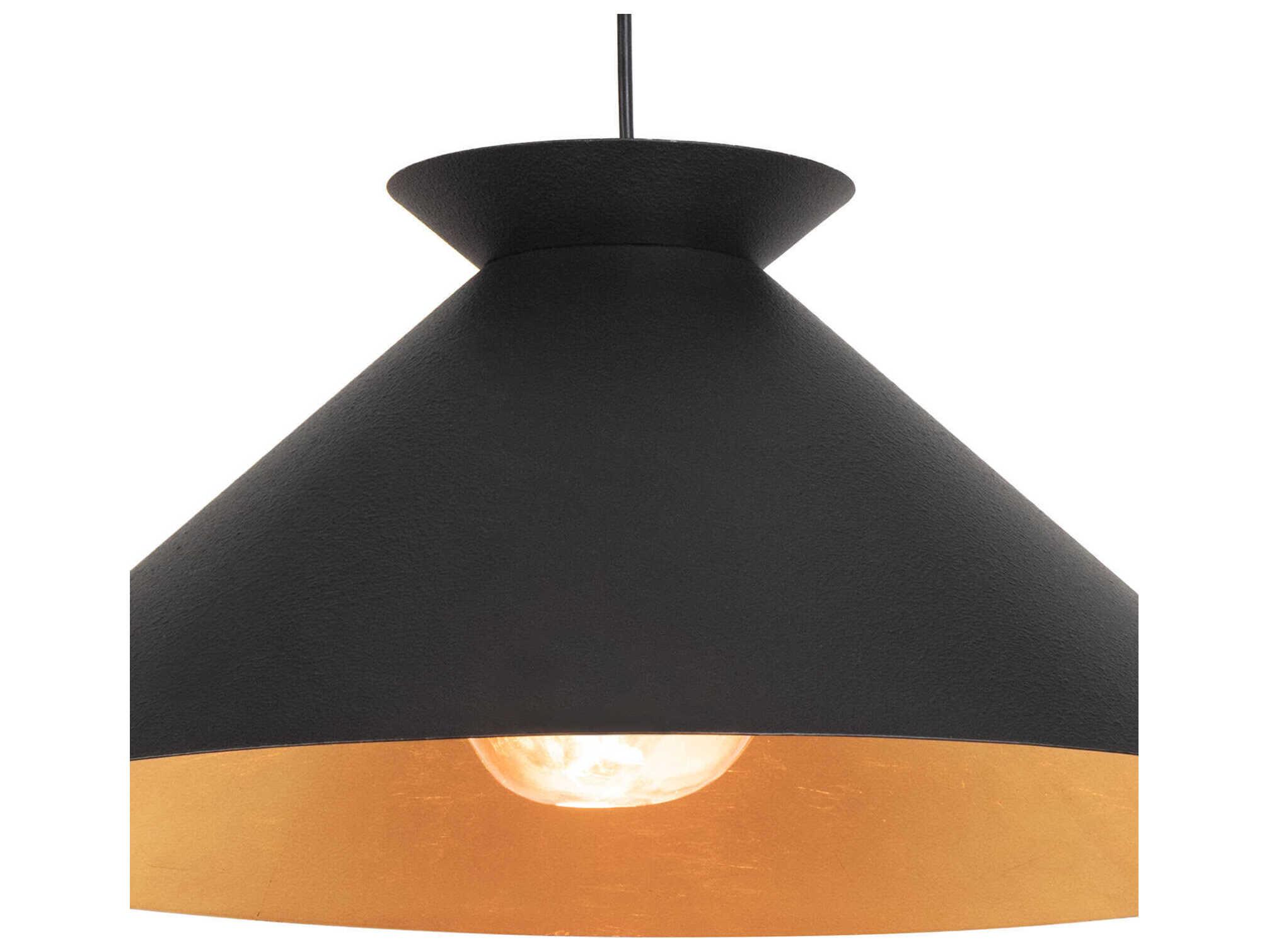 Regina Andrew Viggo 1-Light Blackened Steel Pendant