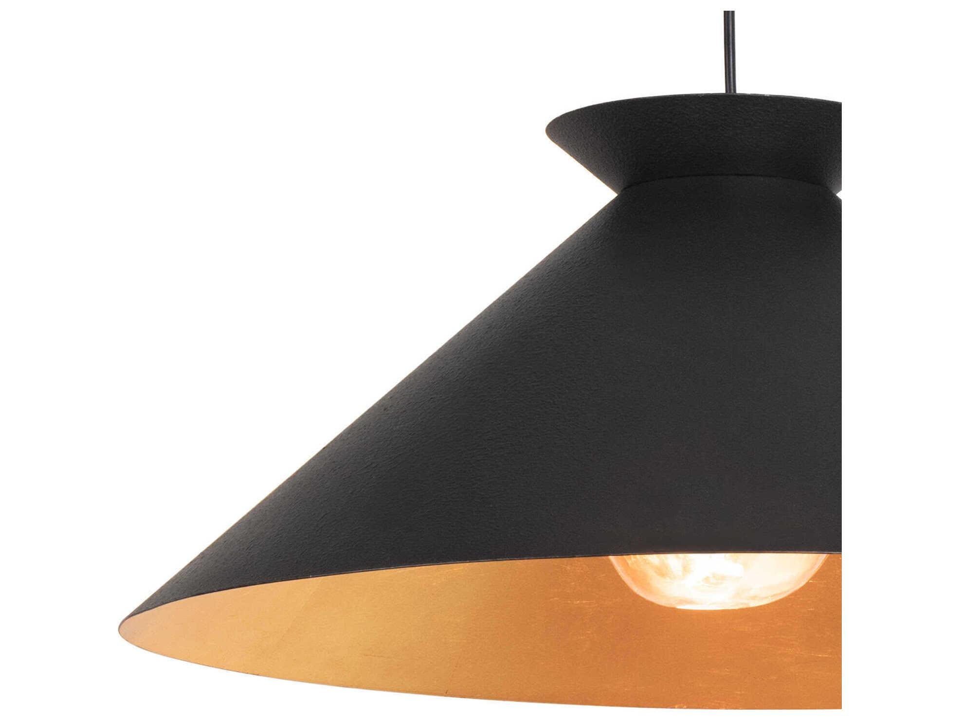 Regina Andrew Viggo 1-Light Blackened Steel Pendant