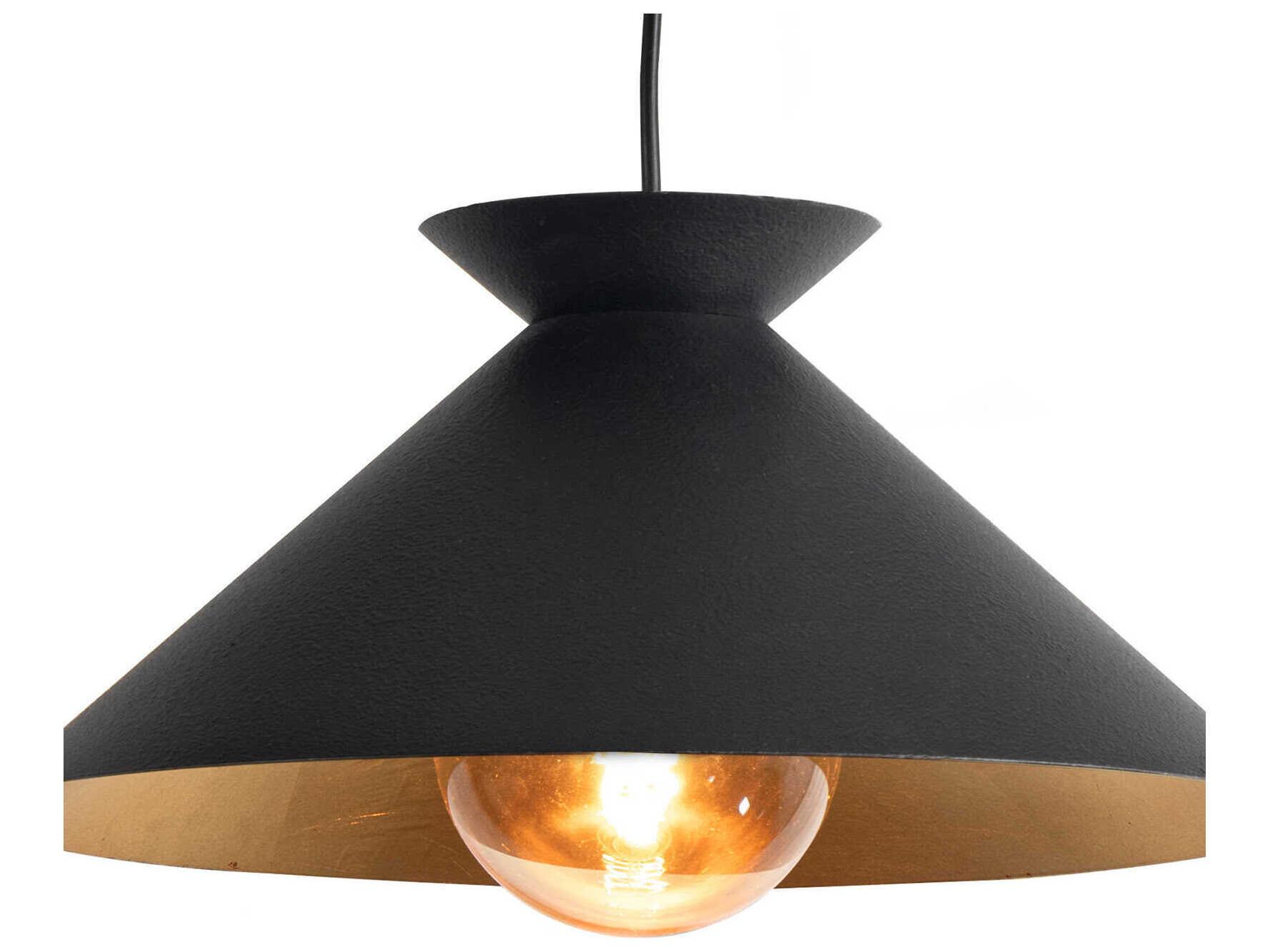 Regina Andrew Viggo 1-Light Blackened Steel Pendant