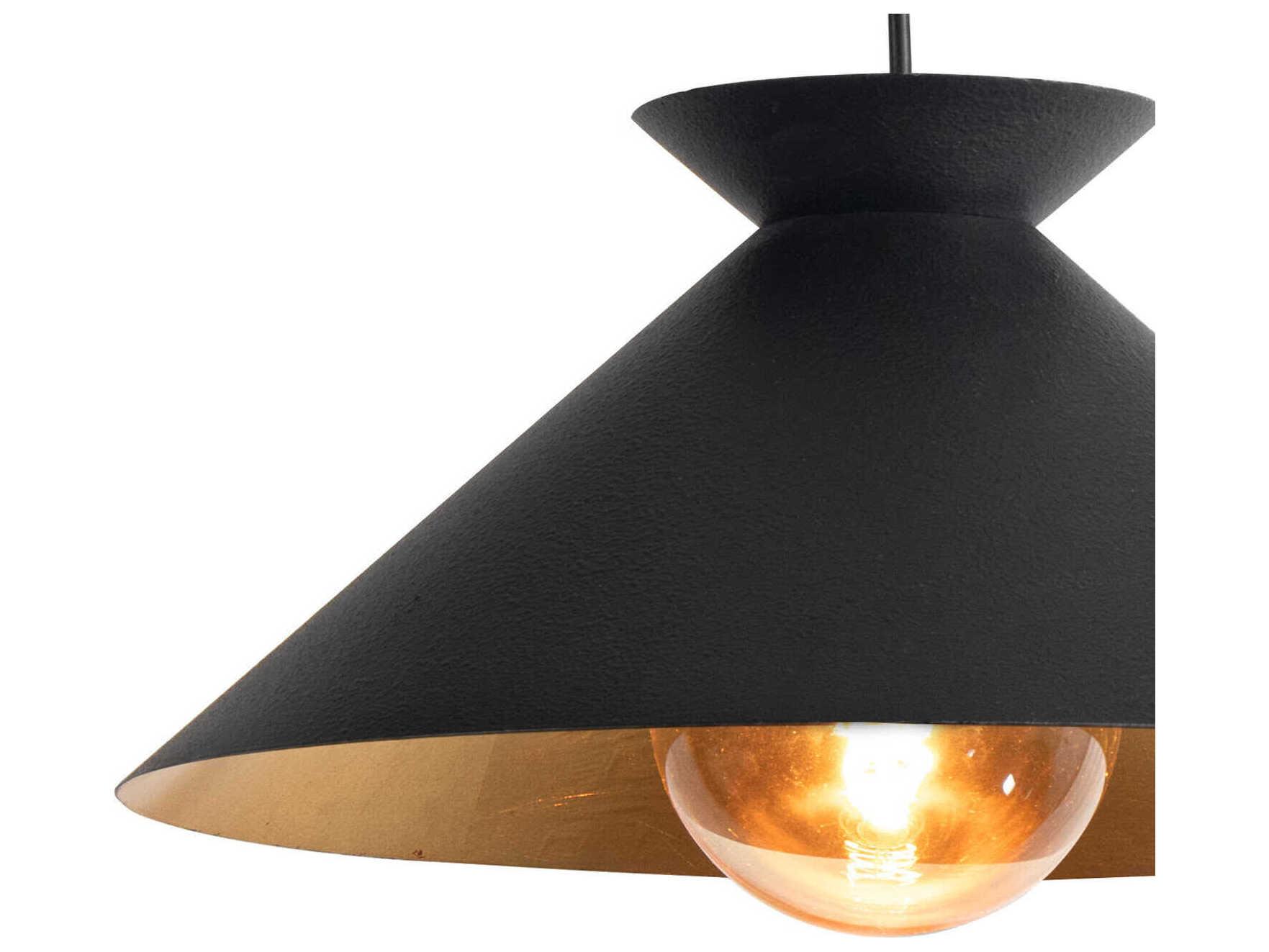 Regina Andrew Viggo 1-Light Blackened Steel Pendant