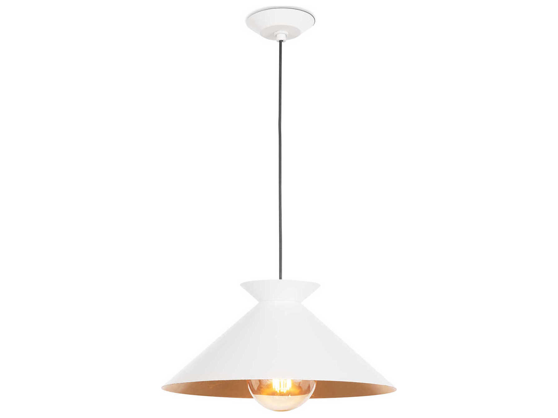 Regina Andrew Viggo 1-Light White Pendant