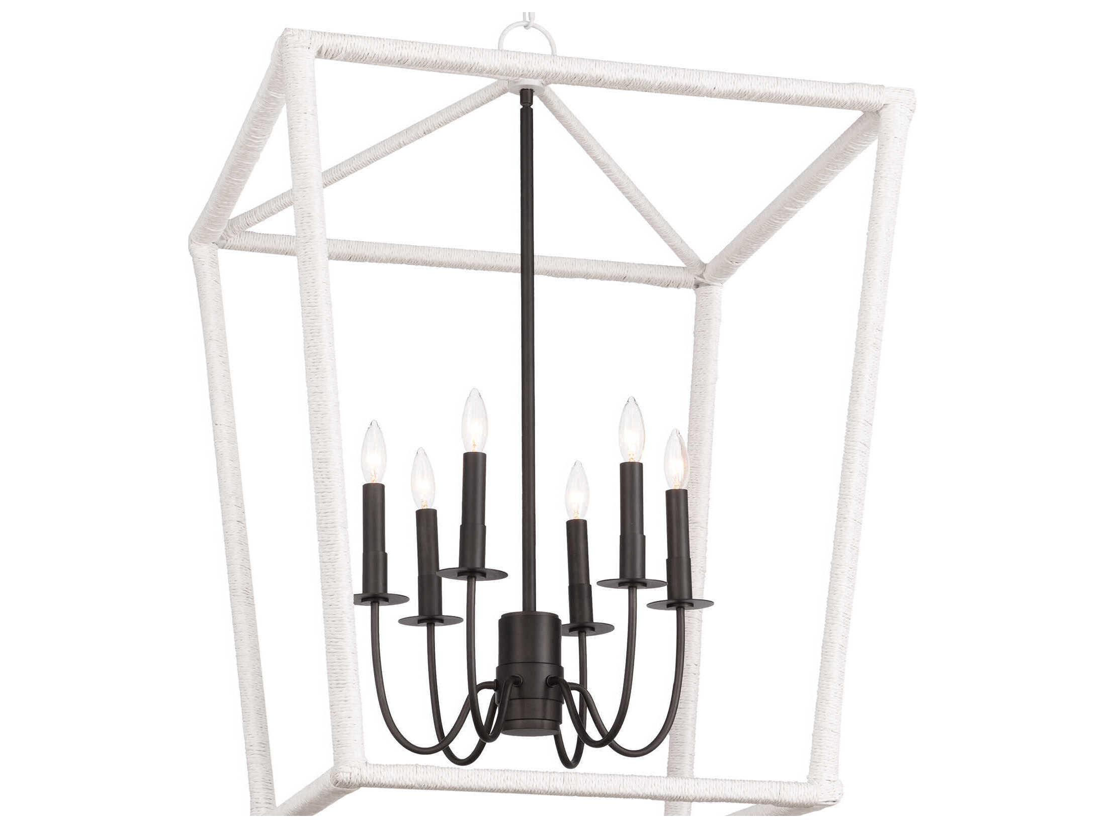 Regina Andrew Luella 6-Light Blackened Brass Pendant