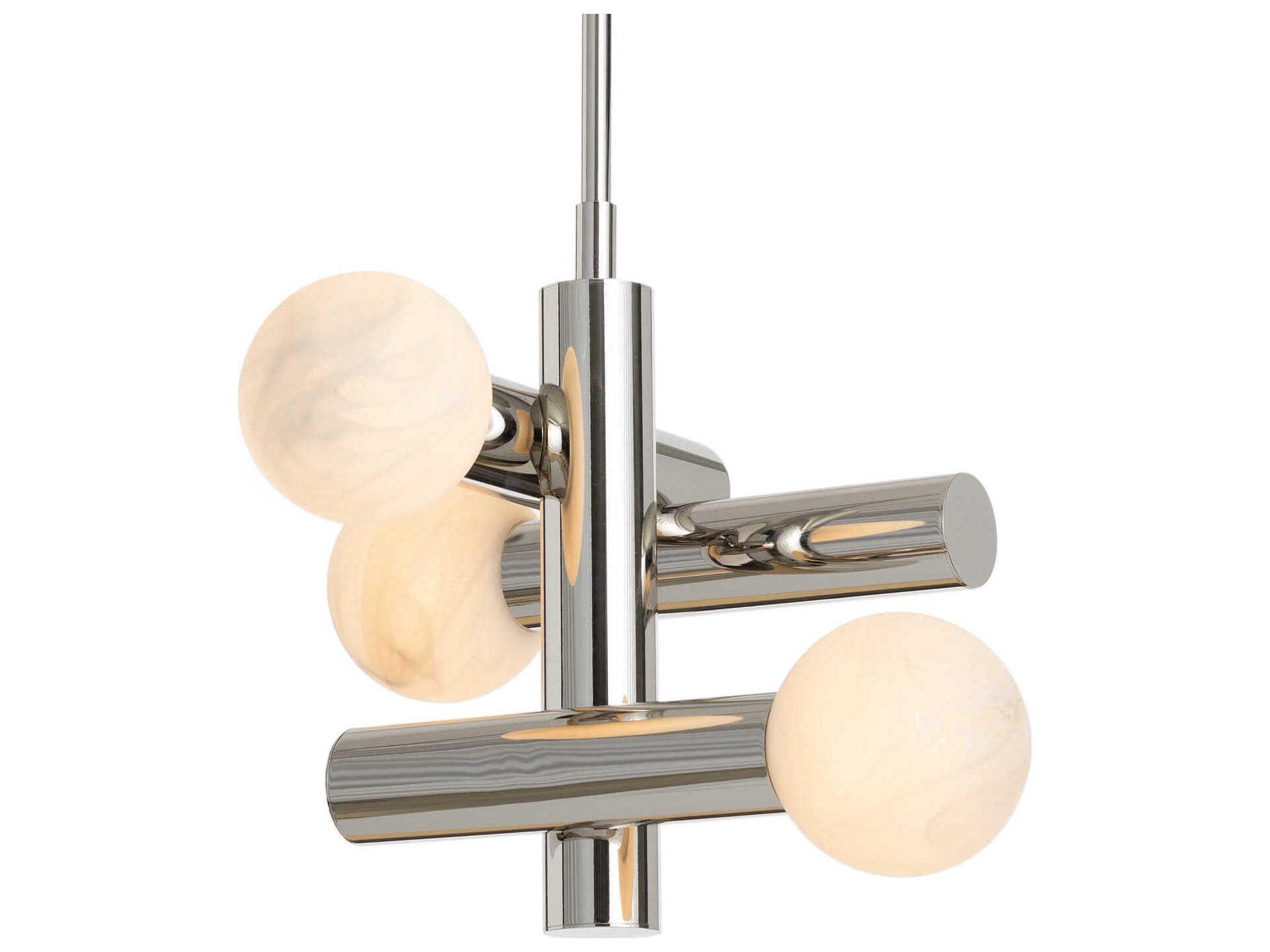 Regina Andrew Dion 3-Light Polished Nickel Globe Tiered Pendant