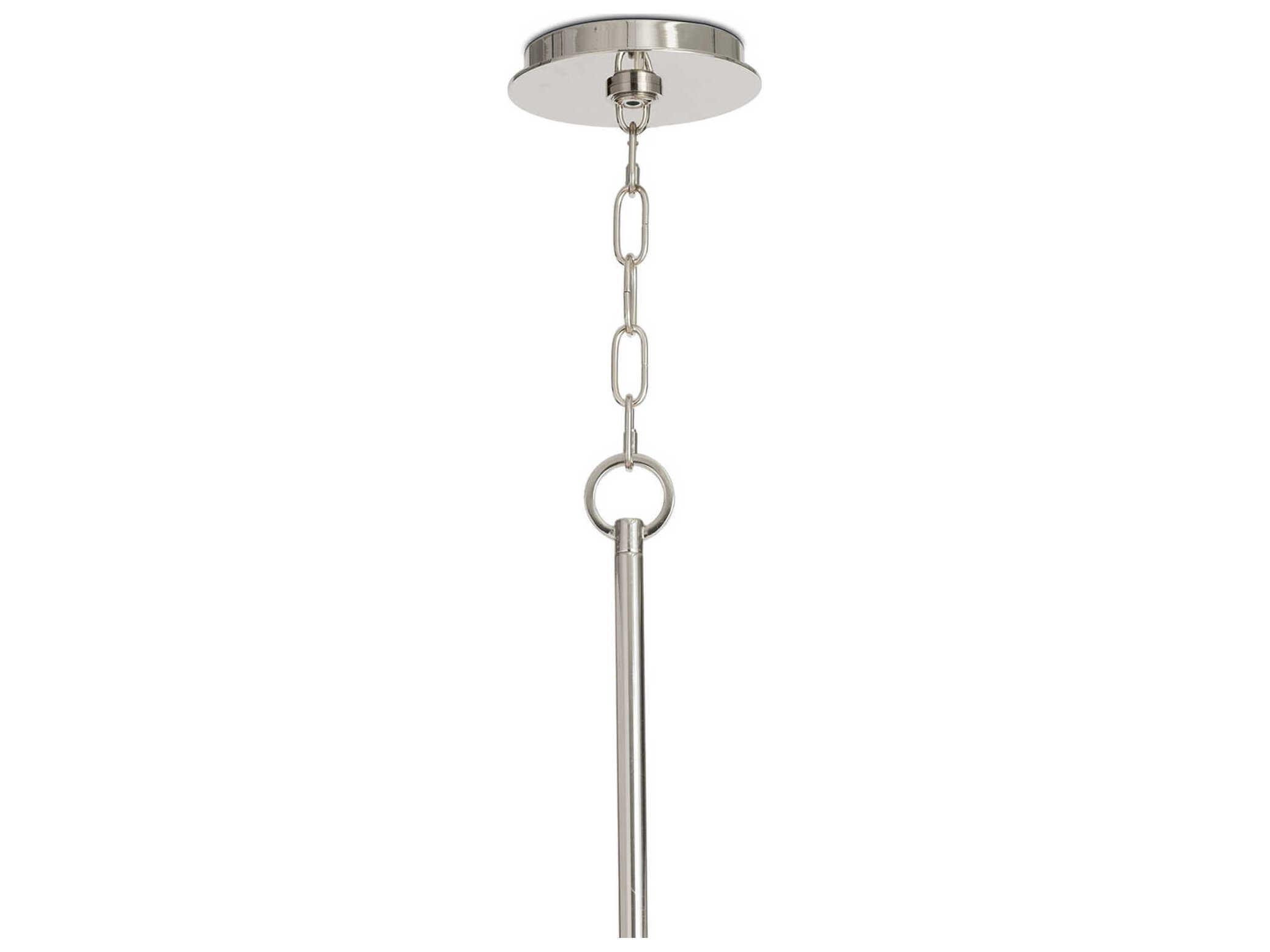 Regina Andrew Dion 12-Light Polished Nickel Globe Tiered Chandelier
