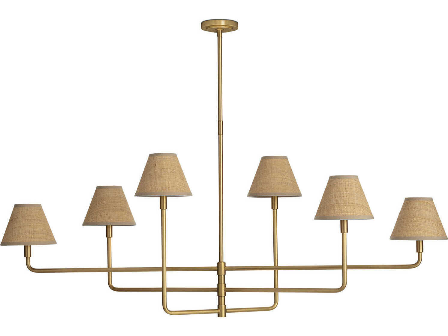 Regina Andrew Polly 6-Light Natural Brass Island Pendant