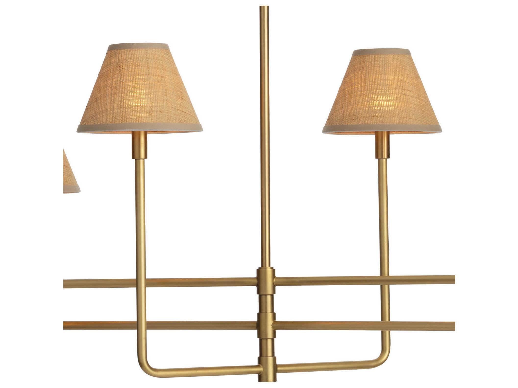 Regina Andrew Polly 6-Light Natural Brass Island Pendant