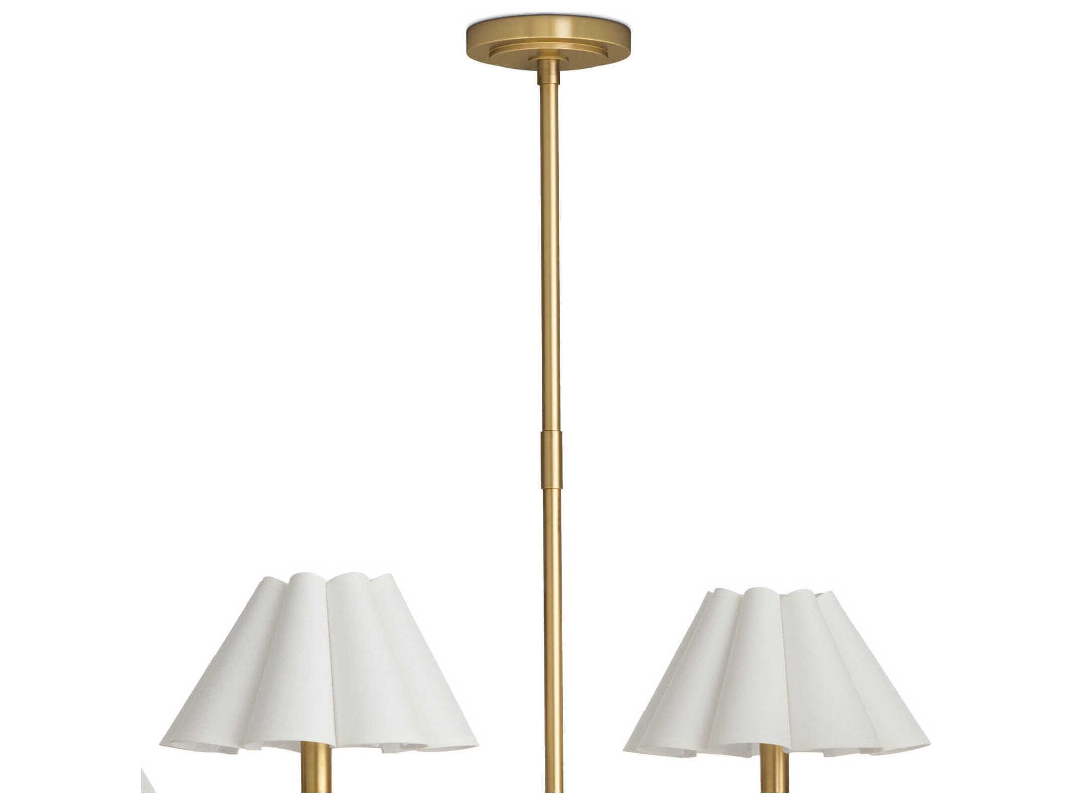 Regina Andrew Polly 6-Light Natural Brass Island Pendant