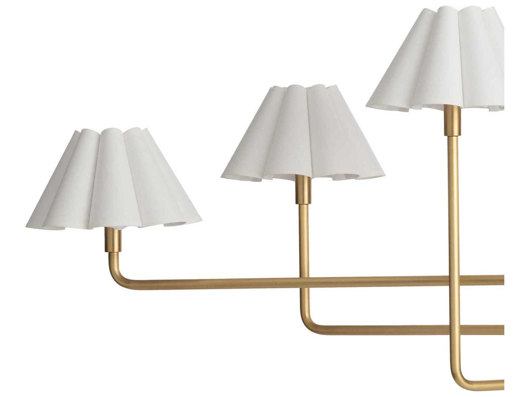 Regina Andrew Polly 6-Light Natural Brass Island Pendant