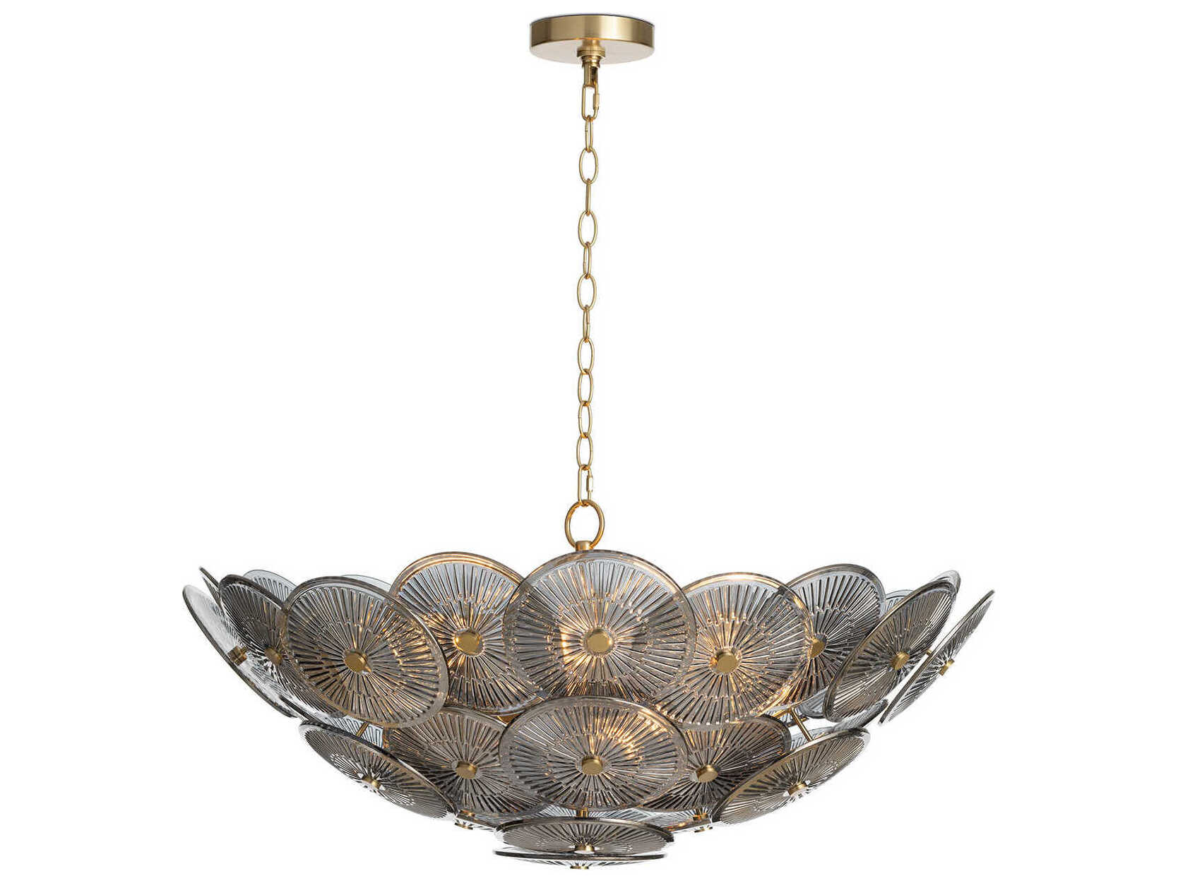 Regina Andrew Holly 9-Light Smoke Black Bowl Chandelier