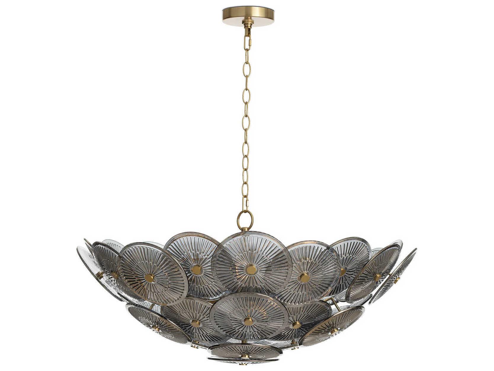 Regina Andrew Holly 9-Light Smoke Black Bowl Chandelier