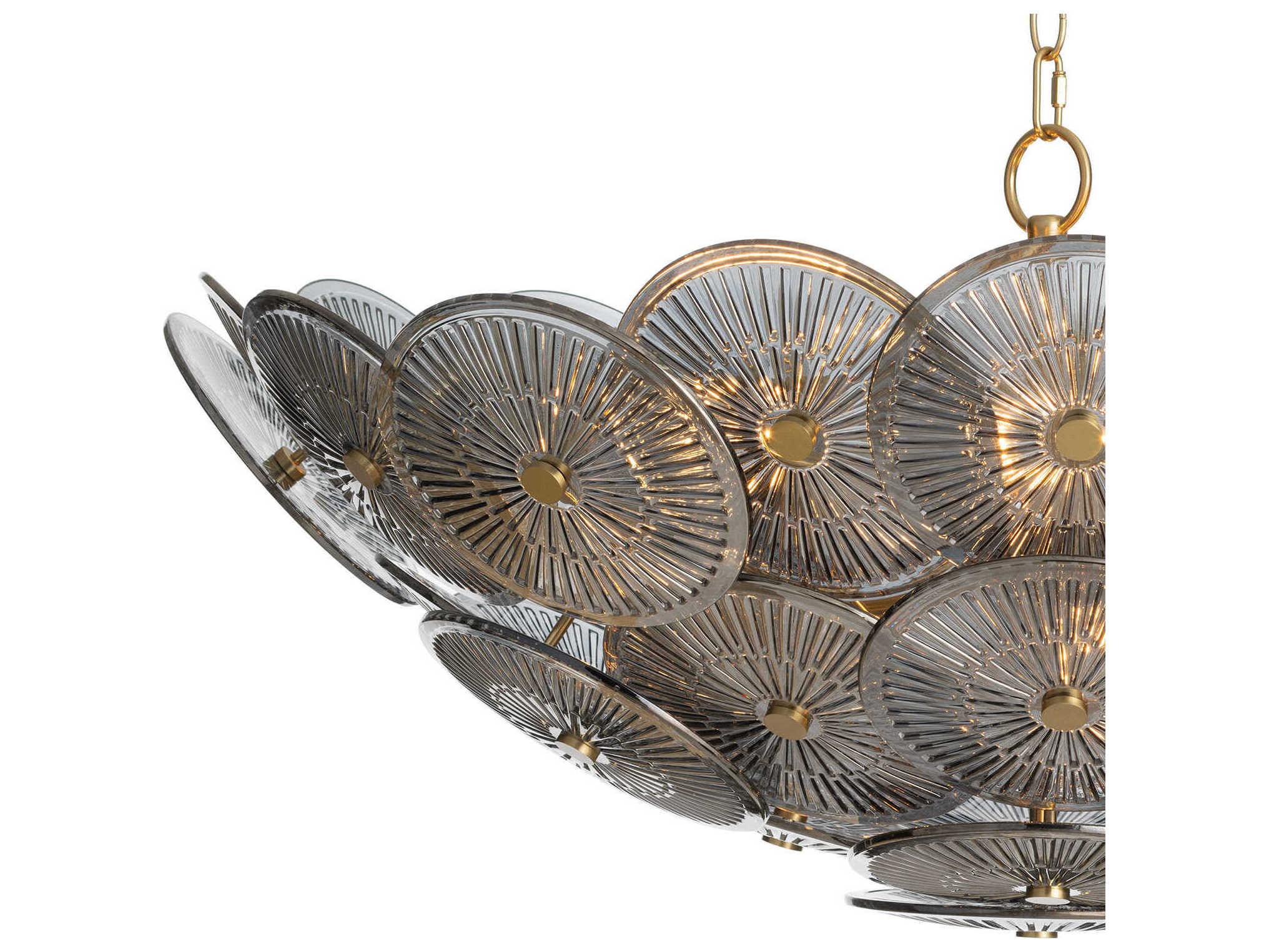Regina Andrew Holly 9-Light Smoke Black Bowl Chandelier