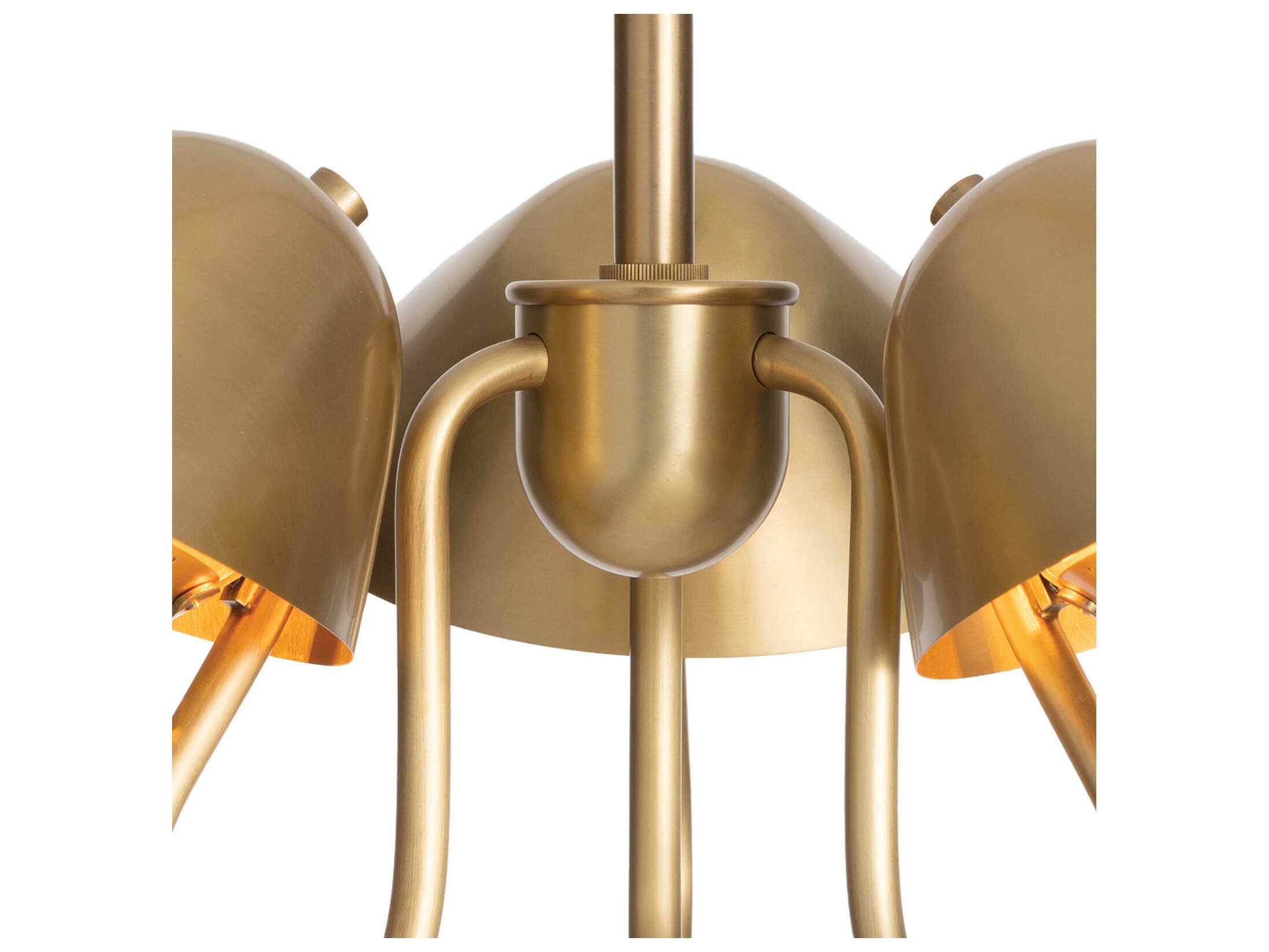 Regina Andrew Keaton 3-Light Natural Brass Pendant