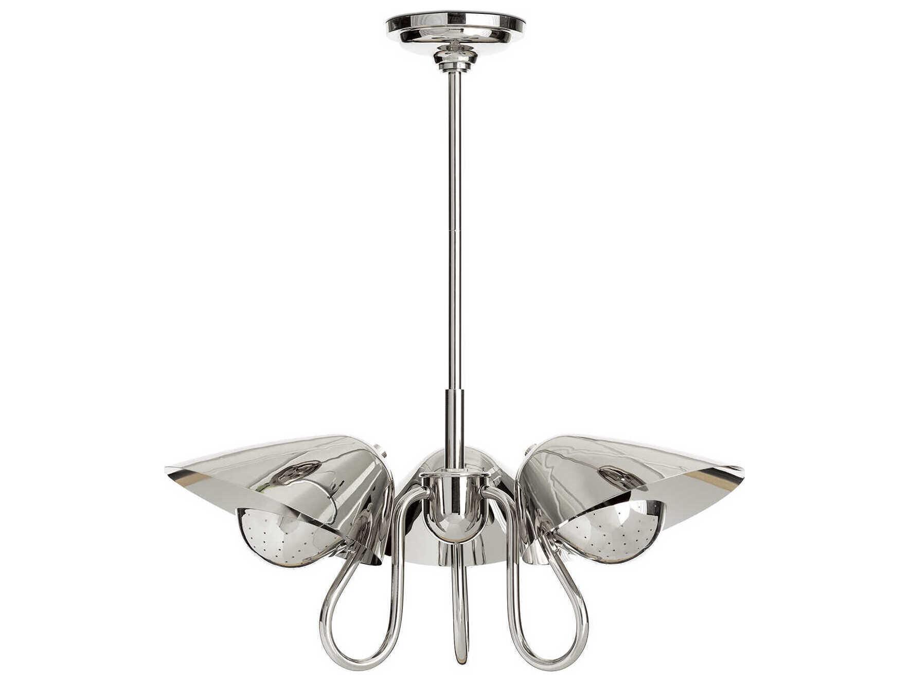 Regina Andrew Keaton 3-Light Polished Nickel Pendant