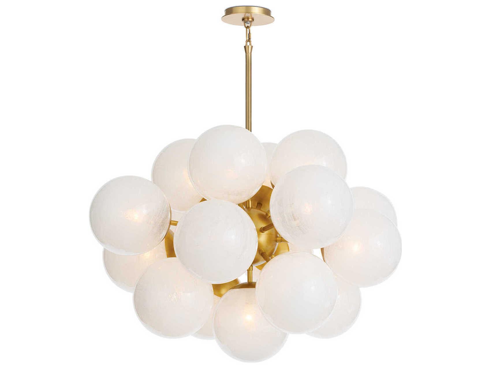 Regina Andrew Shine 17-Light Natural Brass Globe Chandelier
