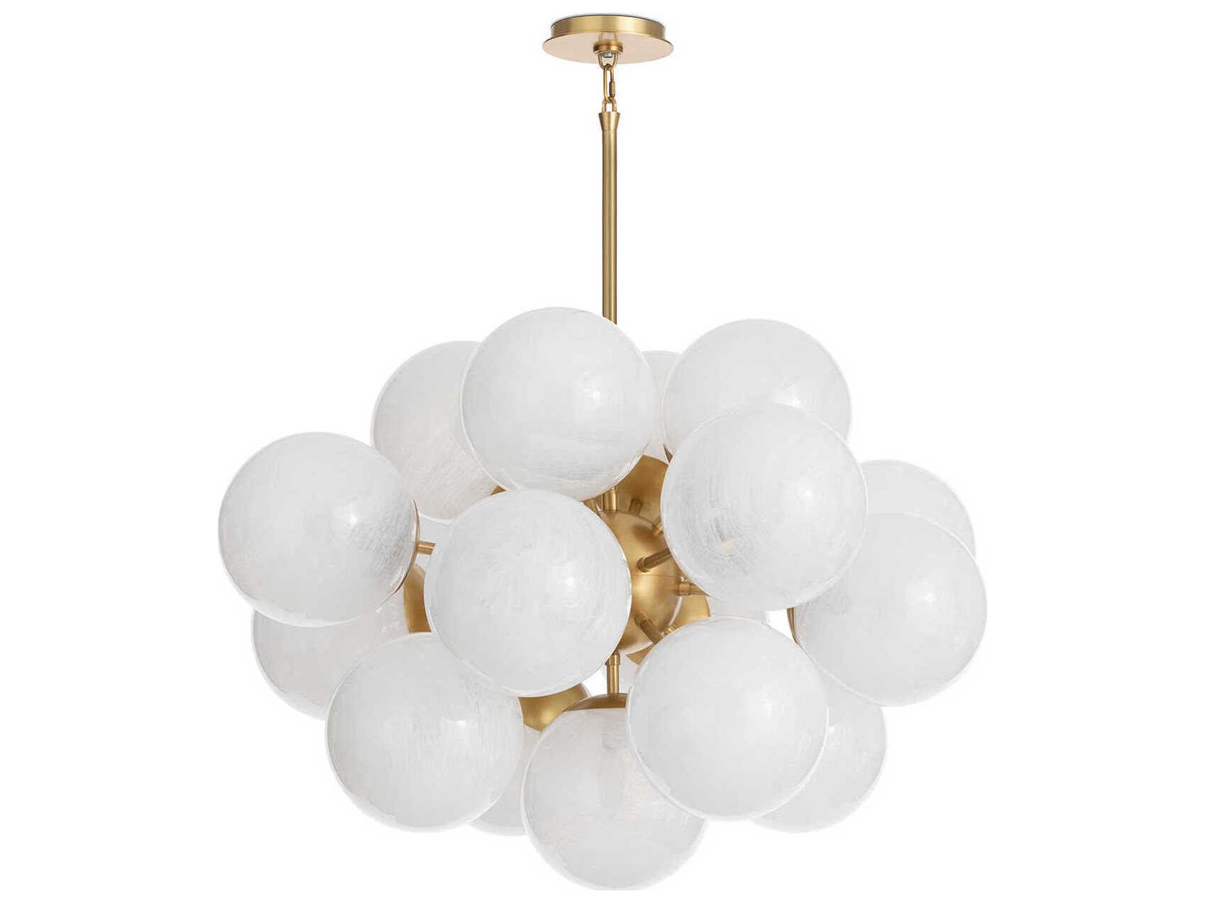 Regina Andrew Shine 17-Light Natural Brass Globe Chandelier