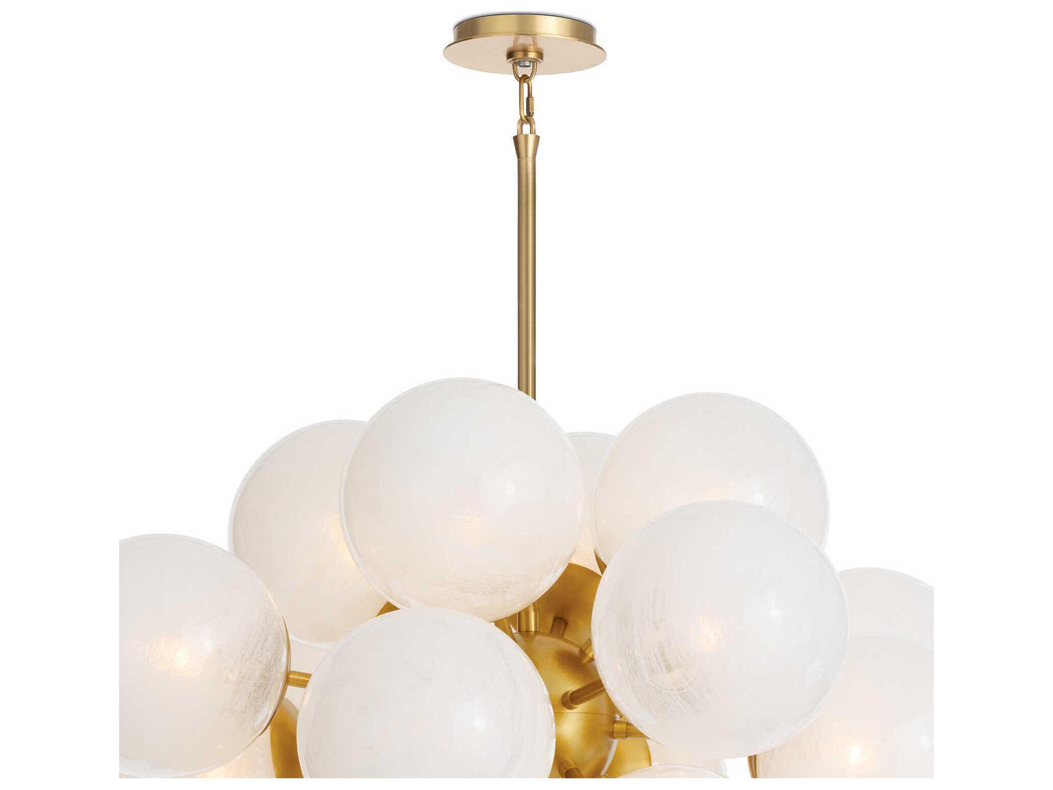 Regina Andrew Shine 17-Light Natural Brass Globe Chandelier