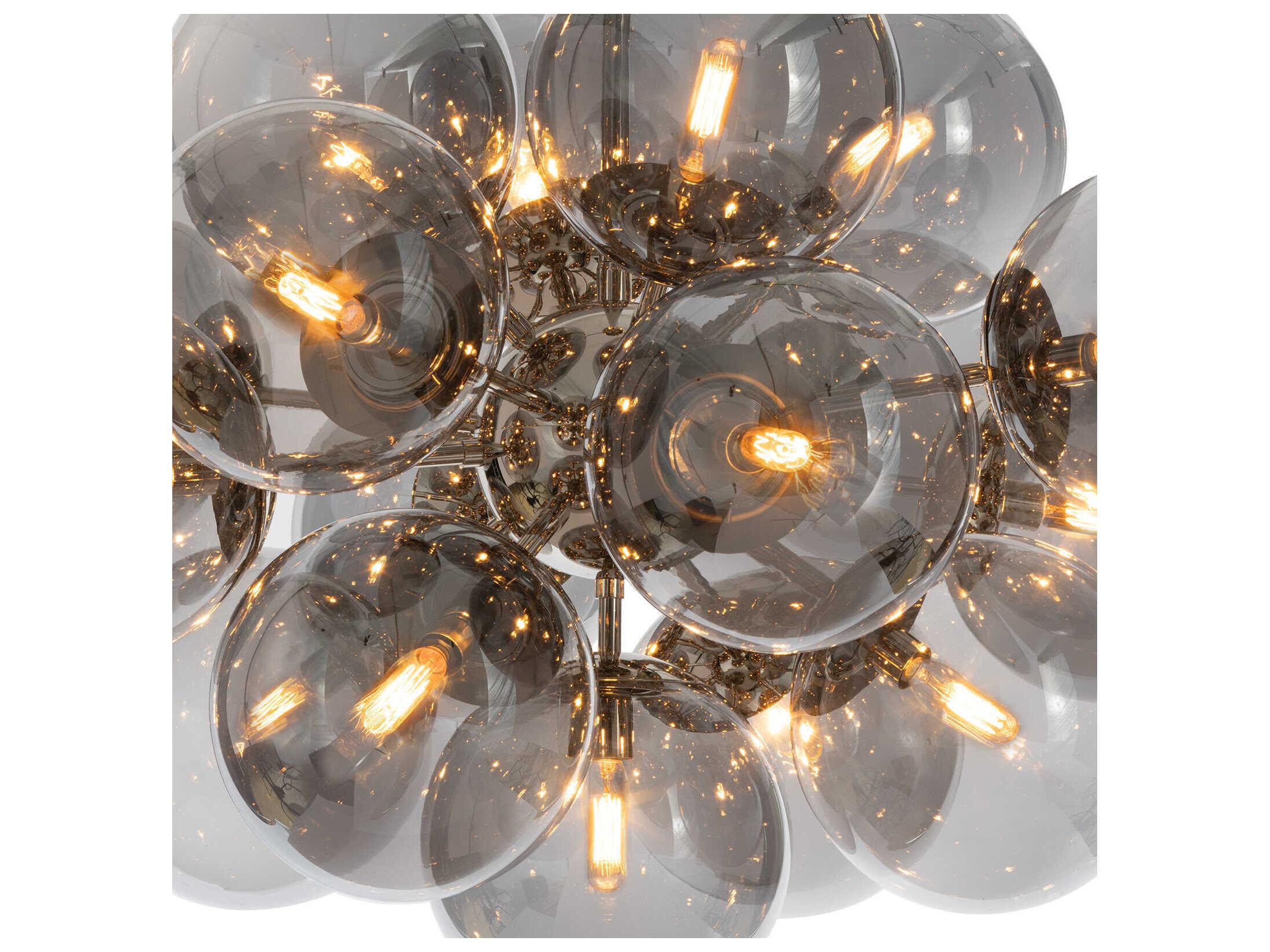 Regina Andrew Shine 17-Light Polished Nickel Gray Pendant