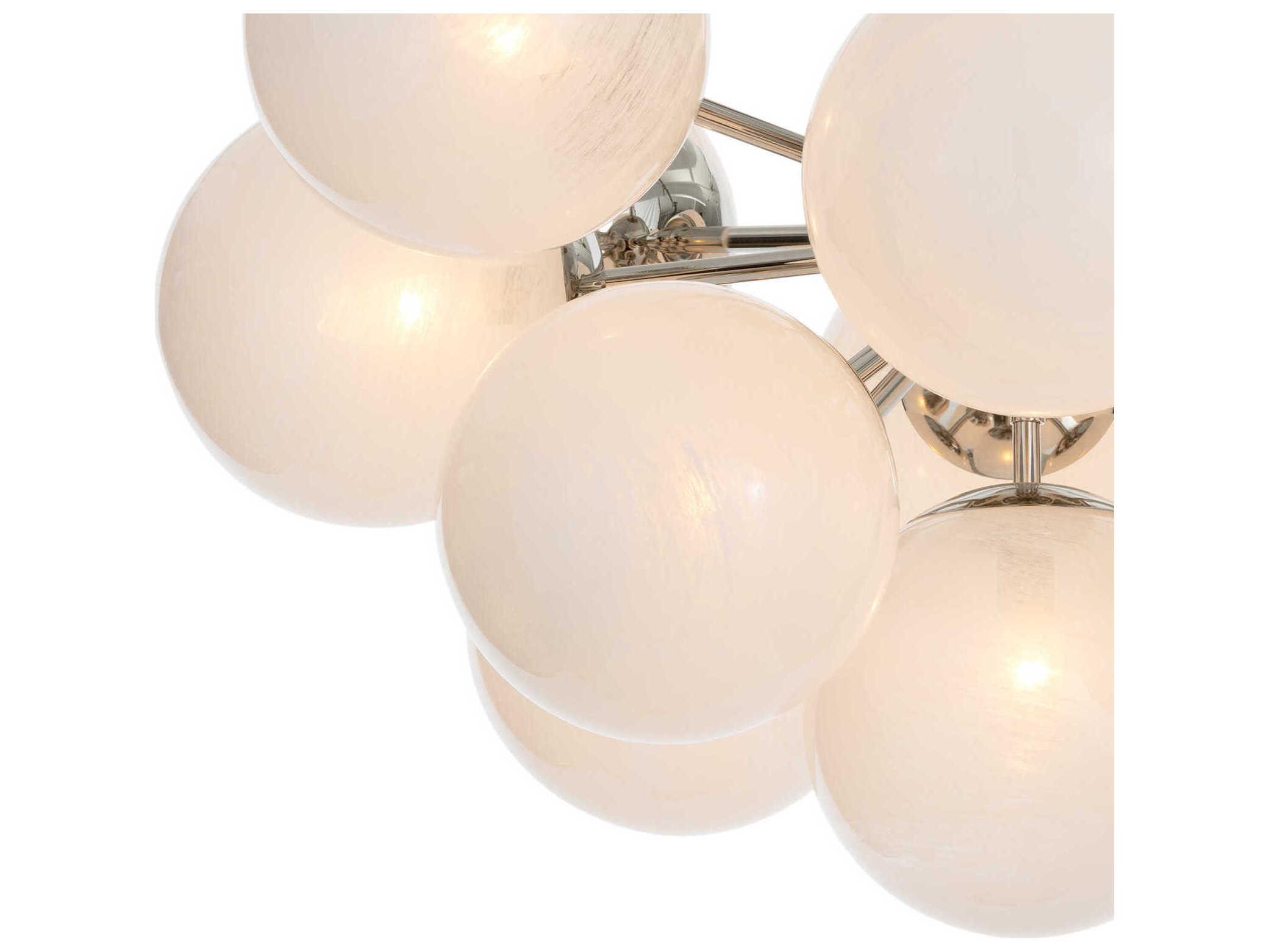 Regina Andrew Shine 13-Light Polished Nickel Globe Semi Flush Mount