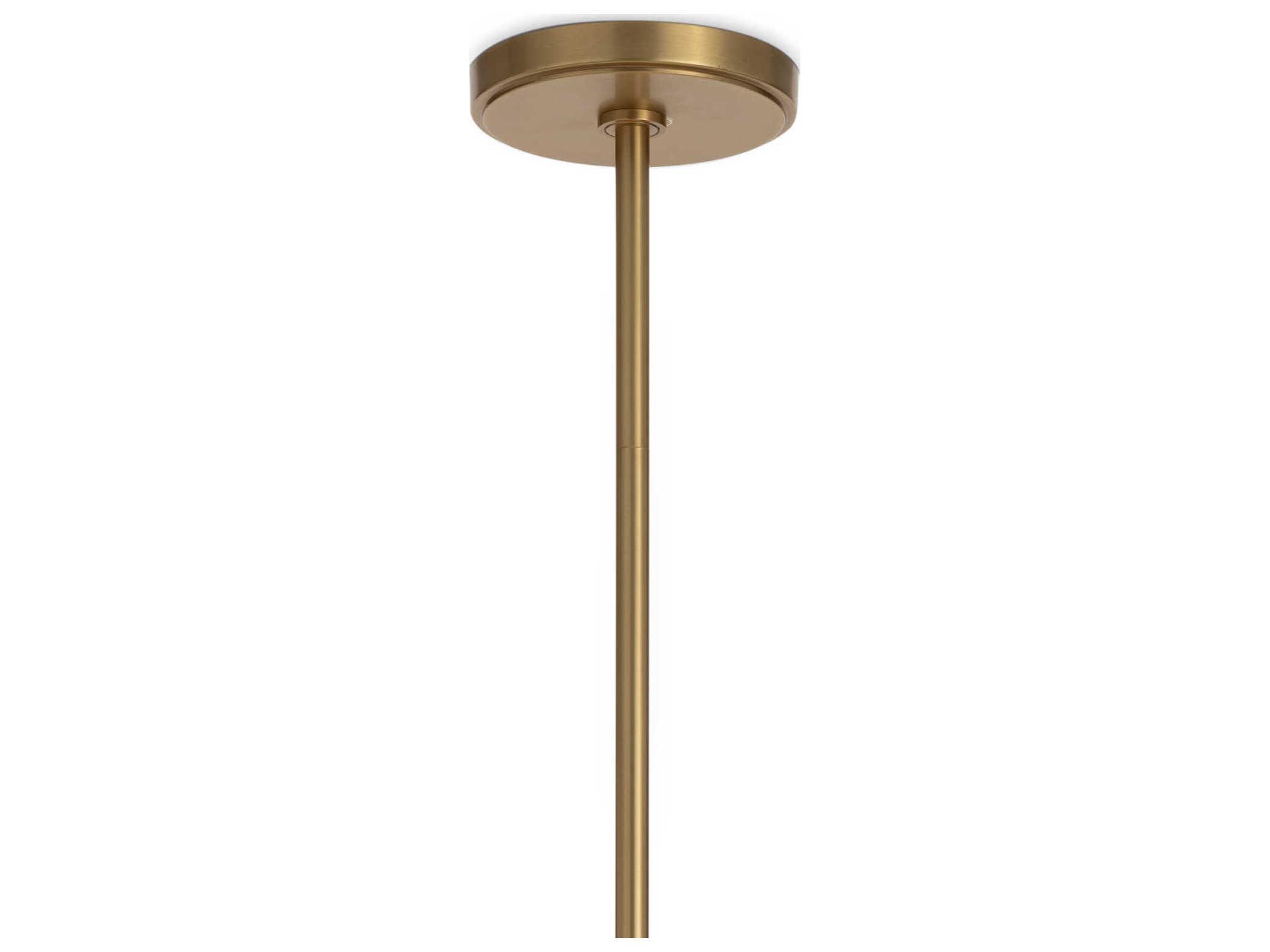 Regina Andrew Bijoux 1-Light Clear Brass Cylinder Mini Pendant