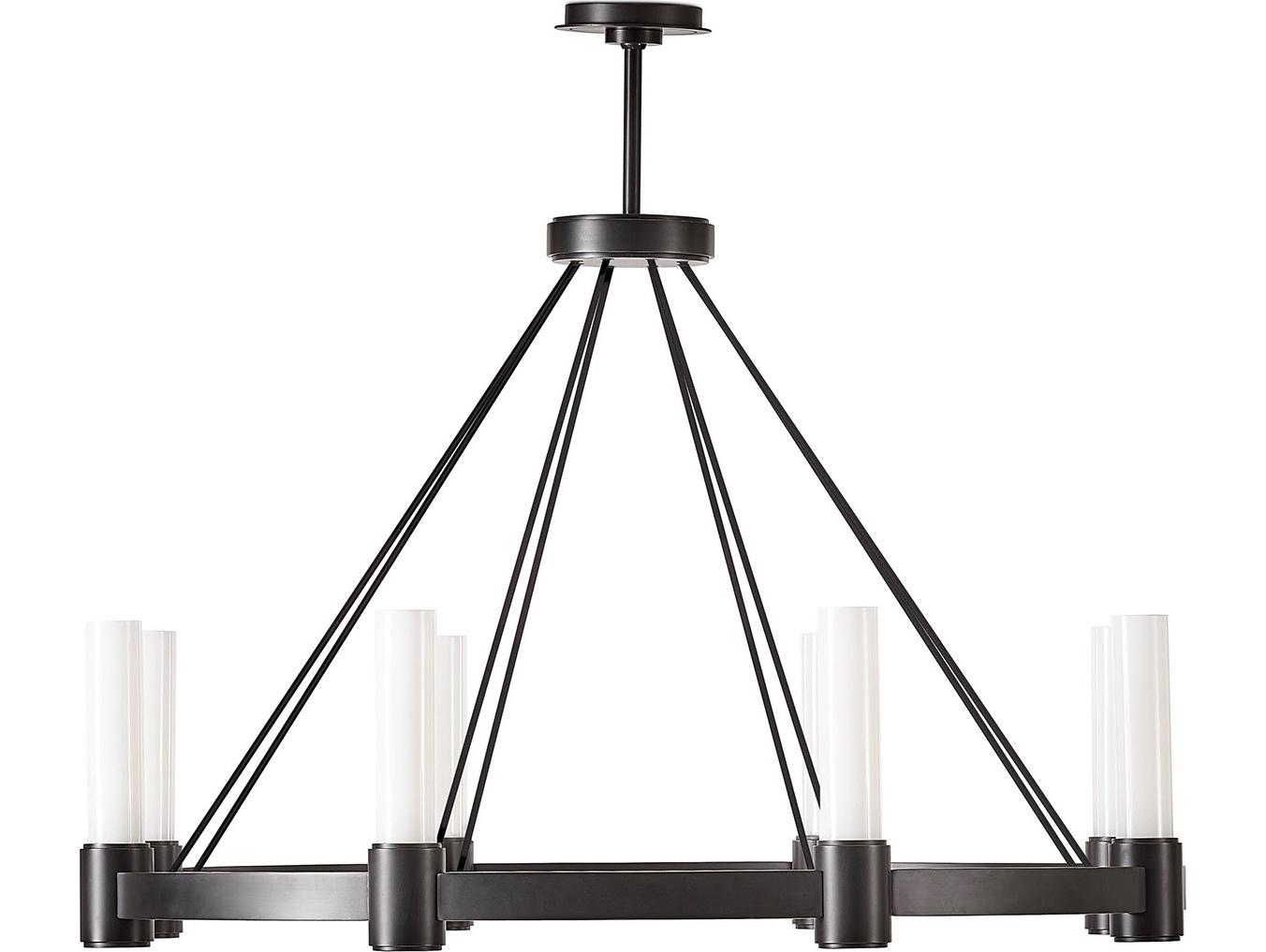 Regina Andrew Dixon 8-Light White Bronze Chandelier