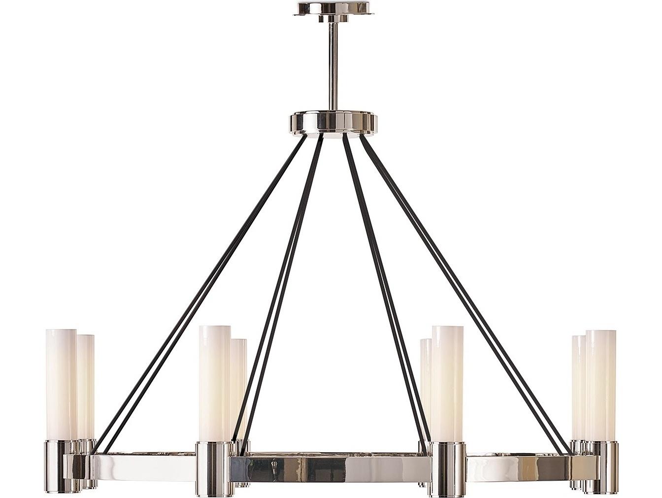 Regina Andrew Dixon 8-Light White Nickel Chandelier