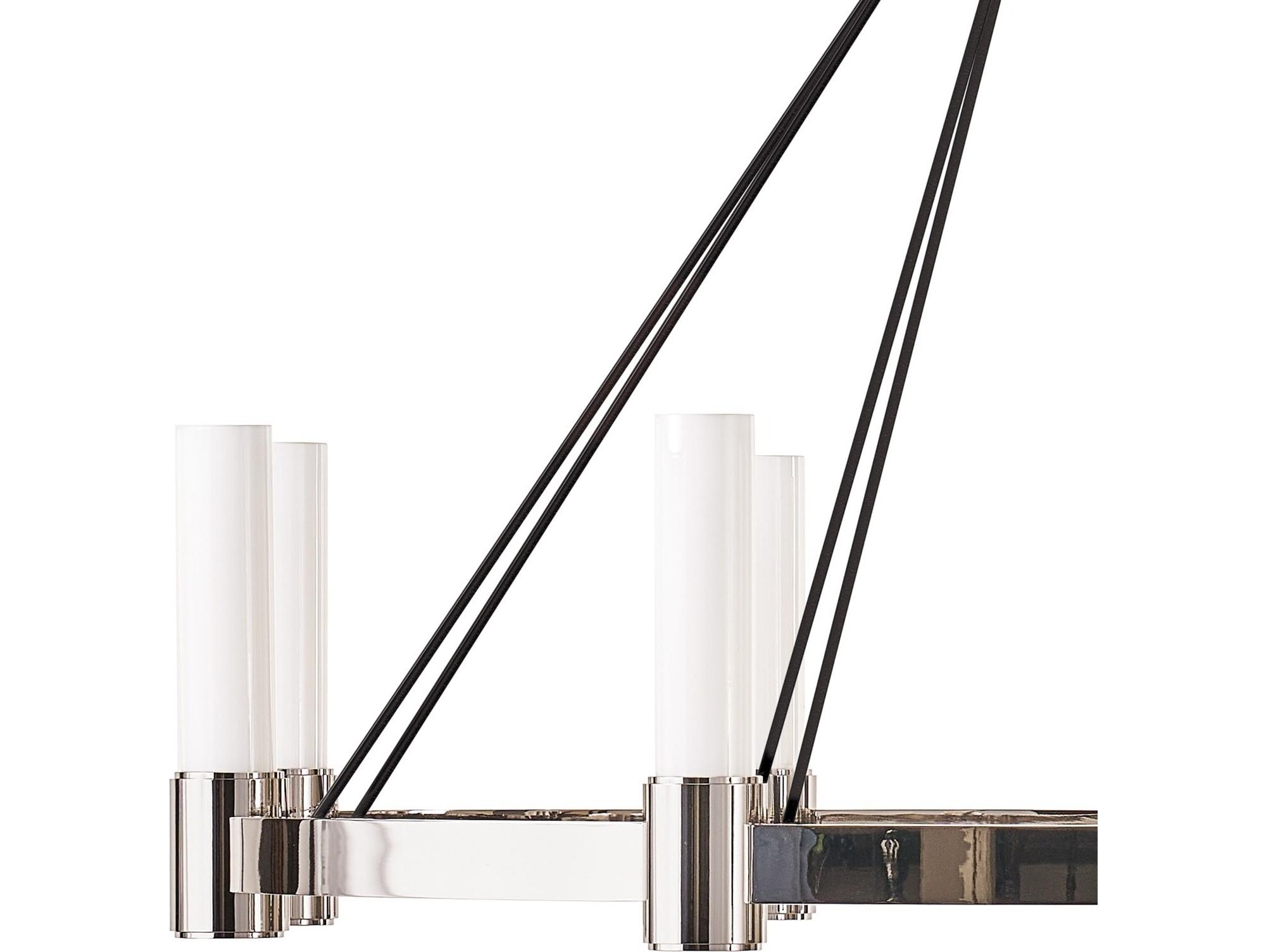 Regina Andrew Dixon 8-Light White Nickel Chandelier