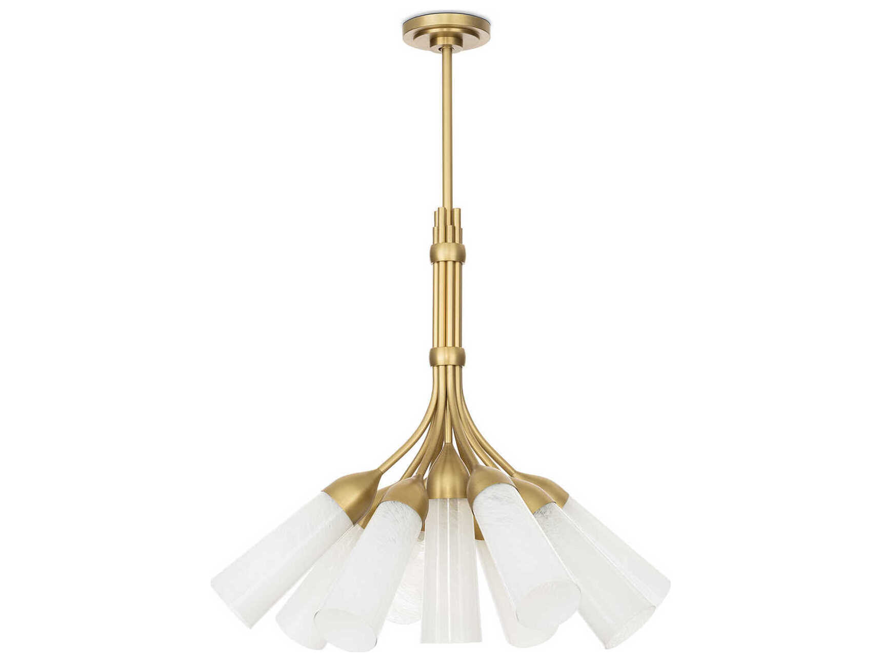 Regina Andrew Mousseaux 9-Light Natural Brass Chandelier