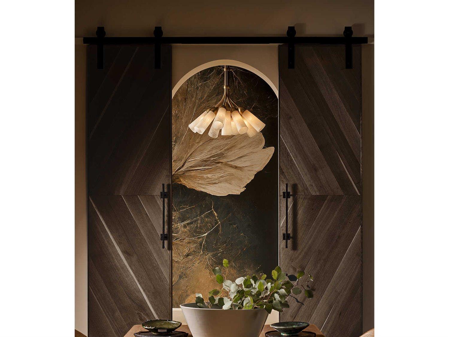 Regina Andrew Mousseaux 9-Light Natural Brass Chandelier