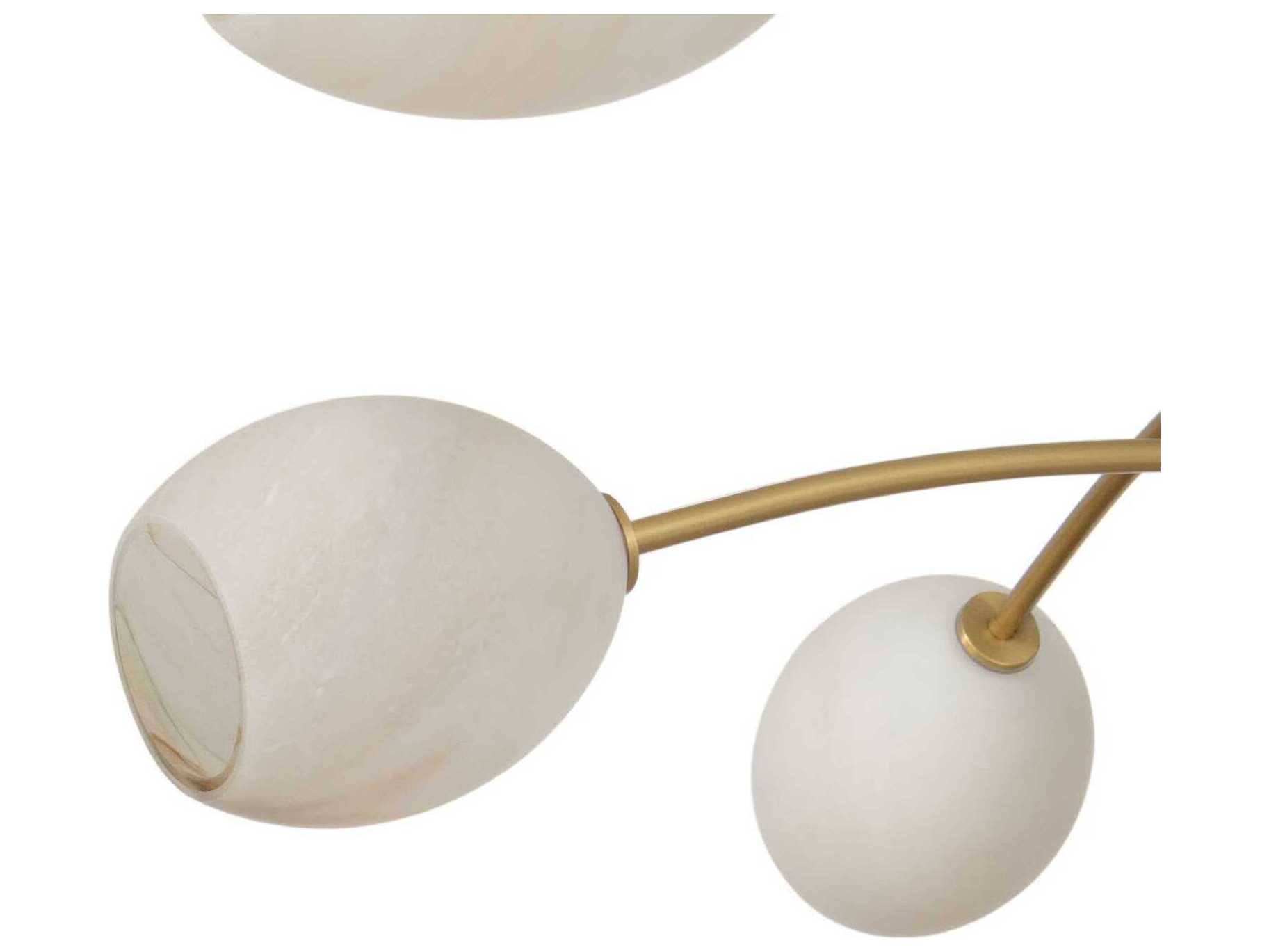 Regina Andrew Artemis 6-Light Natural Brass Chandelier