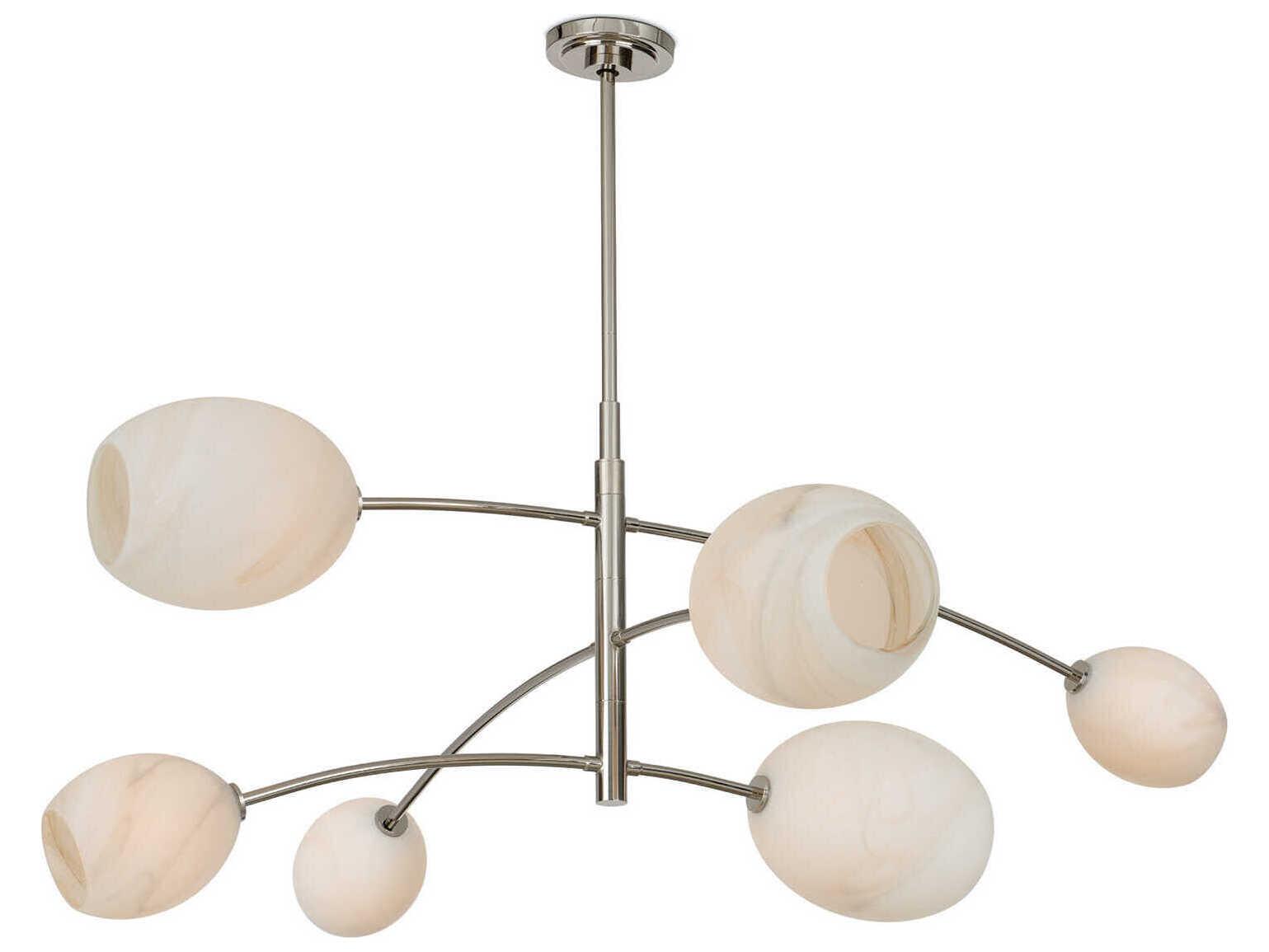 Regina Andrew Artemis 6-Light Polished Nickel Chandelier