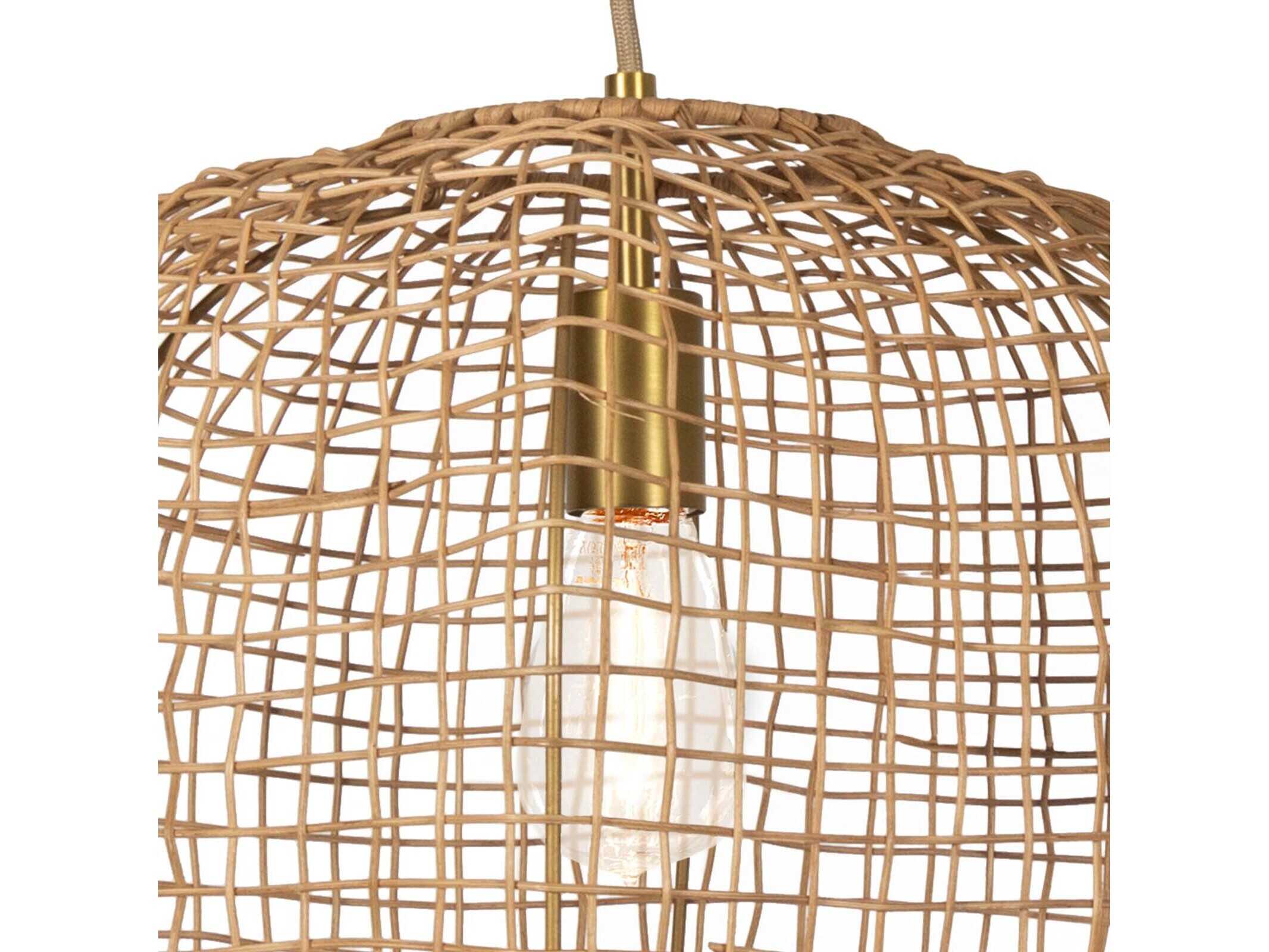 Regina Andrew Selene 1-Light Natural Brown Pendant