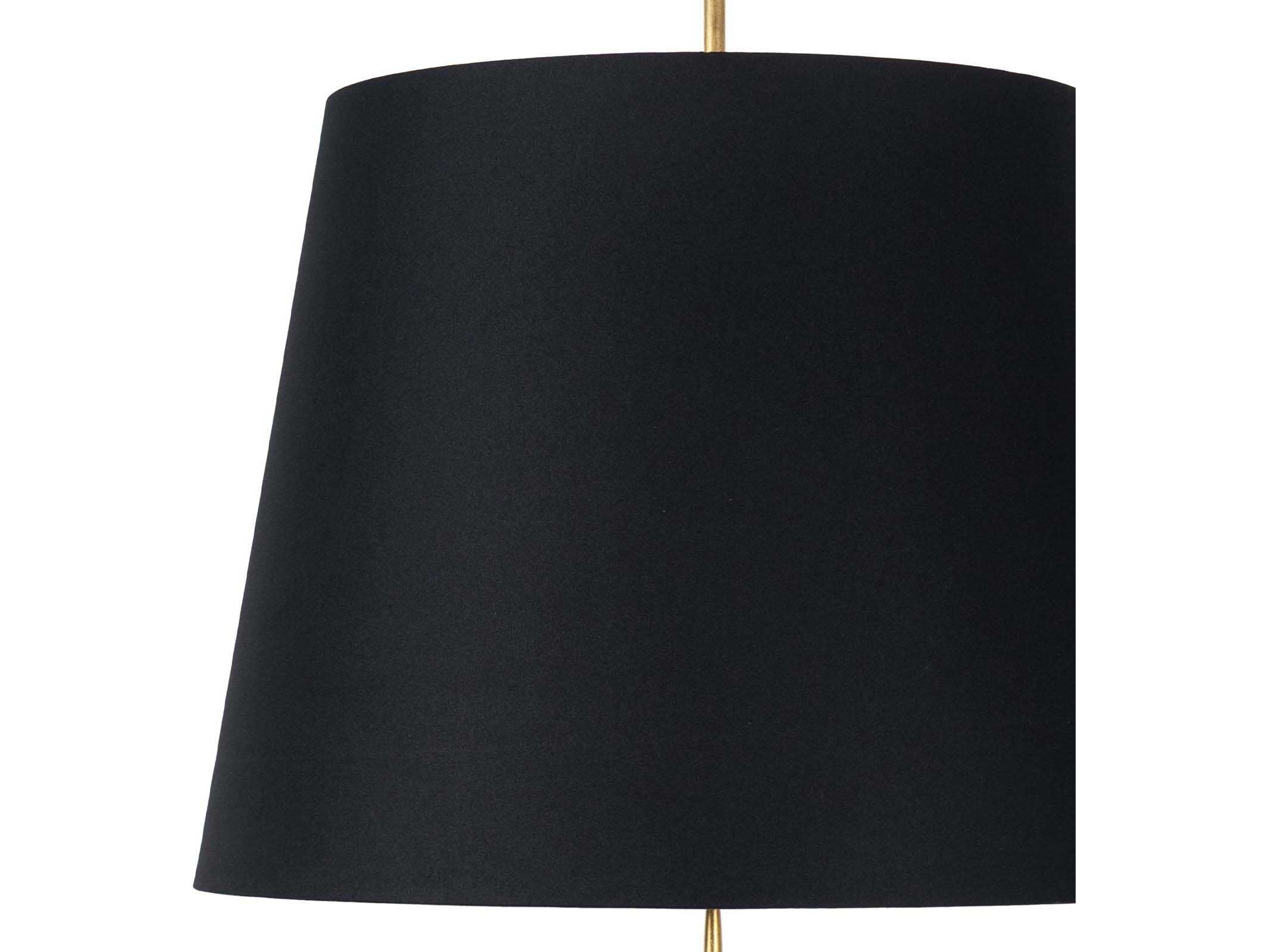 Regina Andrew Clove 3-Light Antique Gold Leaf Black Pendant