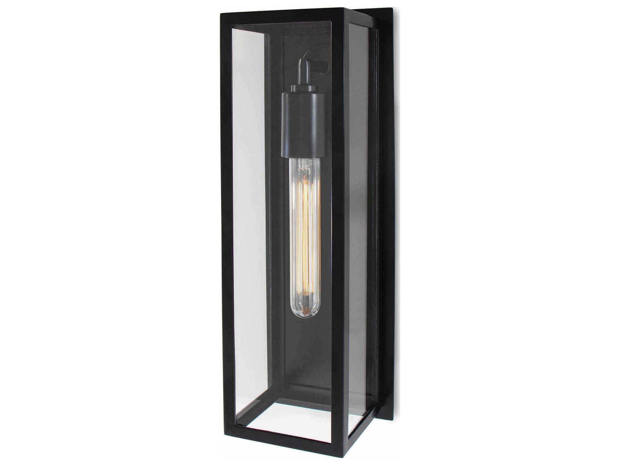 Regina Andrew Sydney 1-Light Black Glass Wall Sconce
