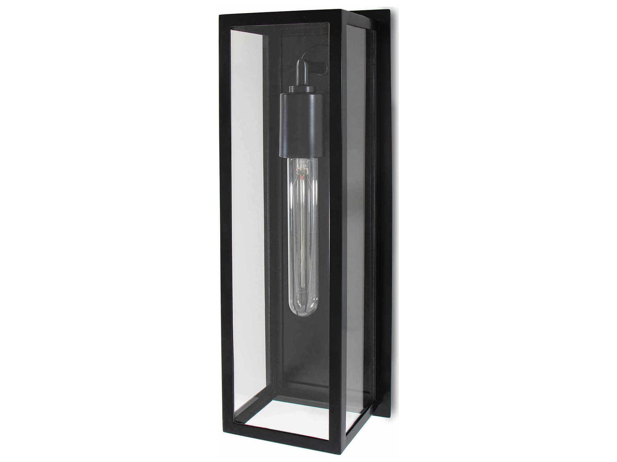 Regina Andrew Sydney 1-Light Black Glass Wall Sconce