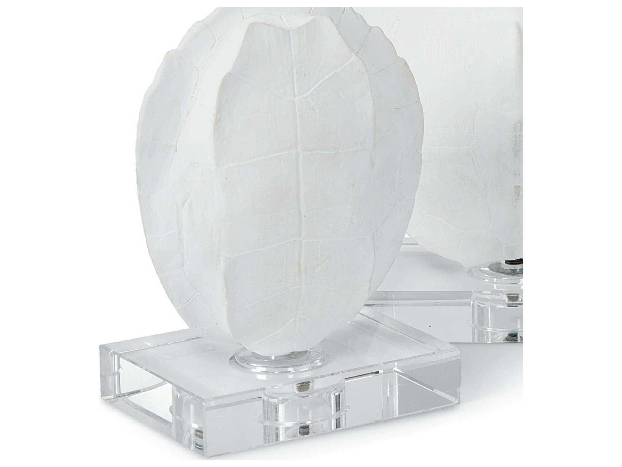 Regina Andrew Turtle Natural Turtle Shells On Crystal Sculptures Set of 2