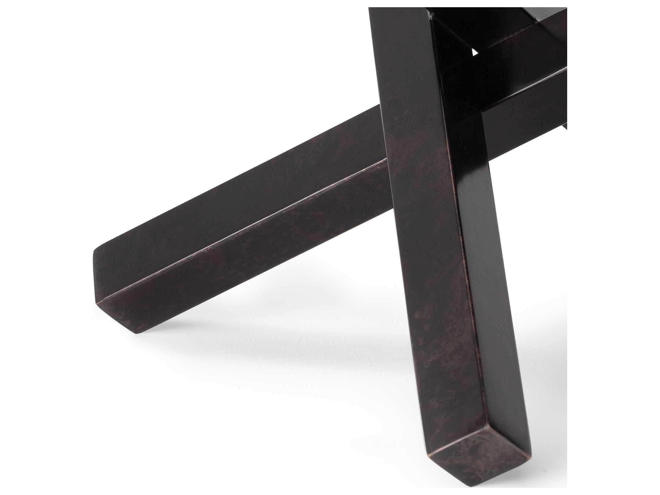 Regina Andrew Blackened Zinc Intersecting Sculpture