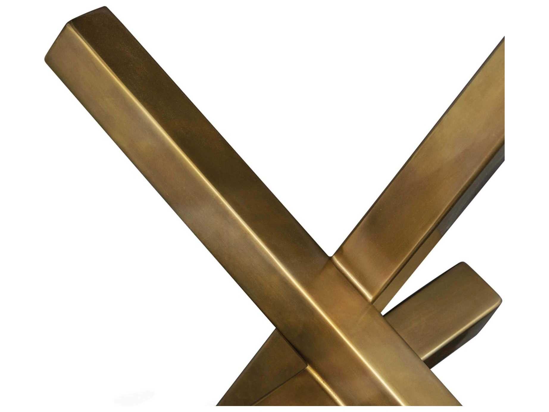 Regina Andrew Brass Intersecting Sculpture