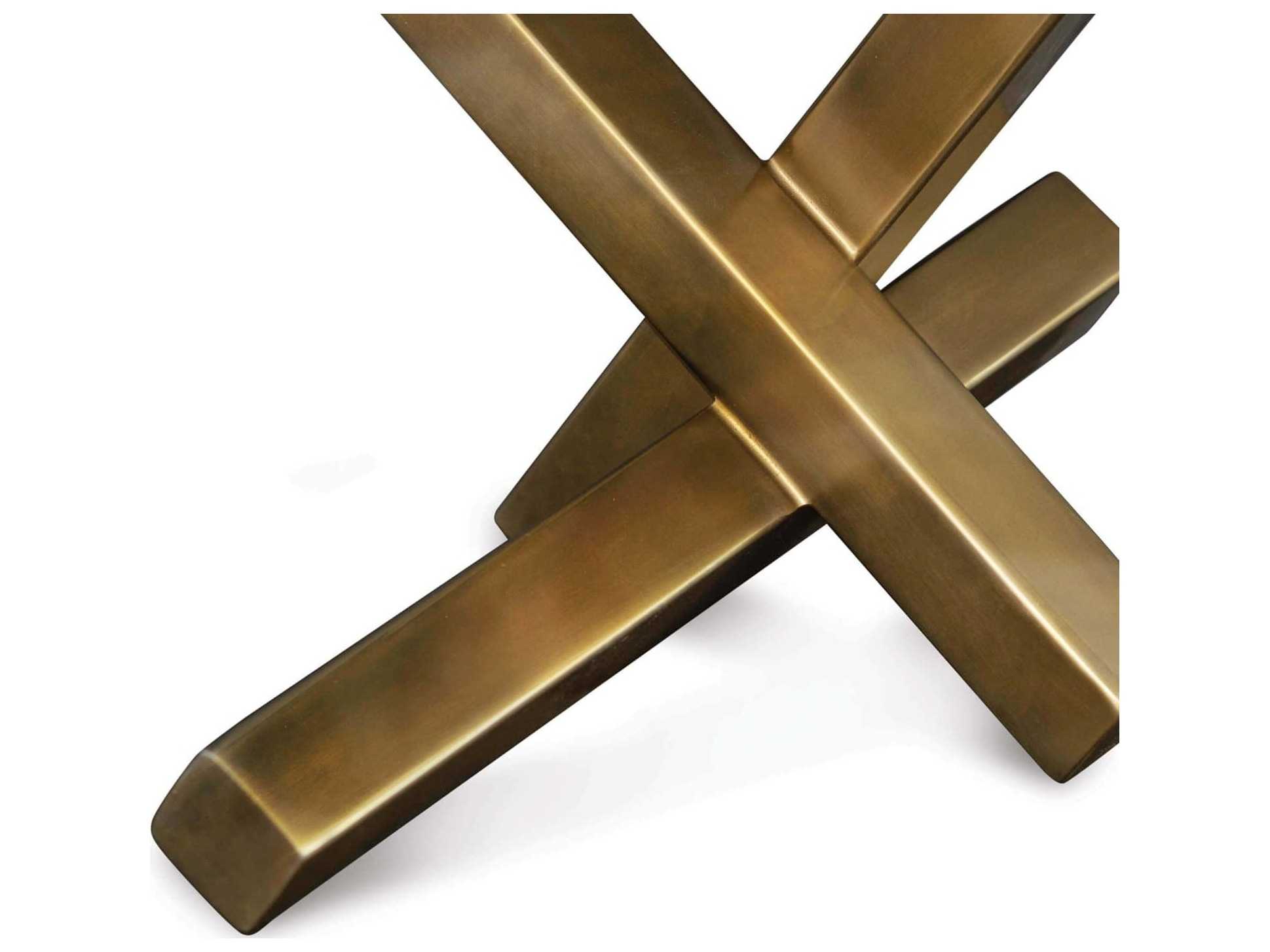 Regina Andrew Brass Intersecting Sculpture