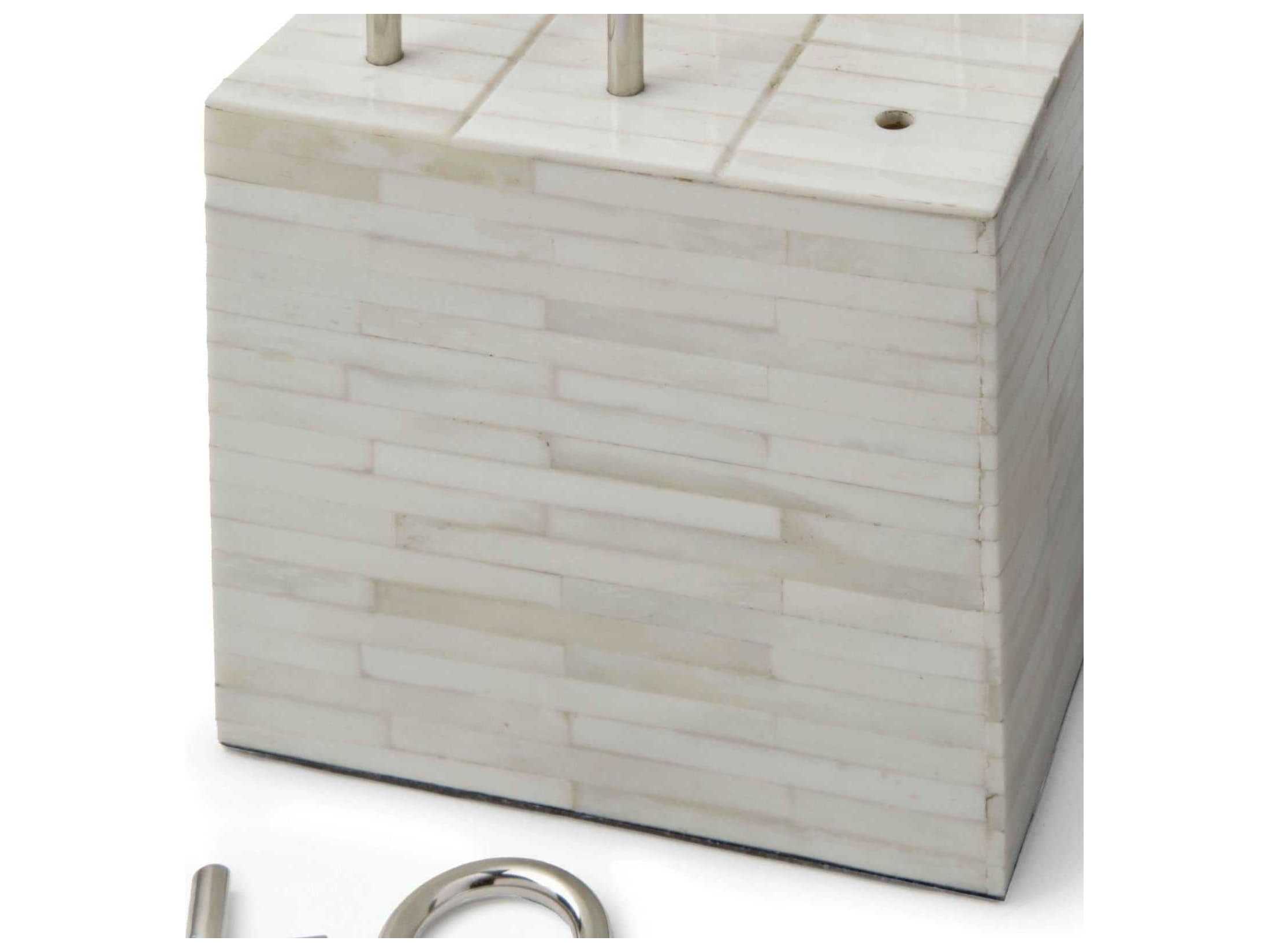 Regina Andrew White Bone Tic Tac Toe Block