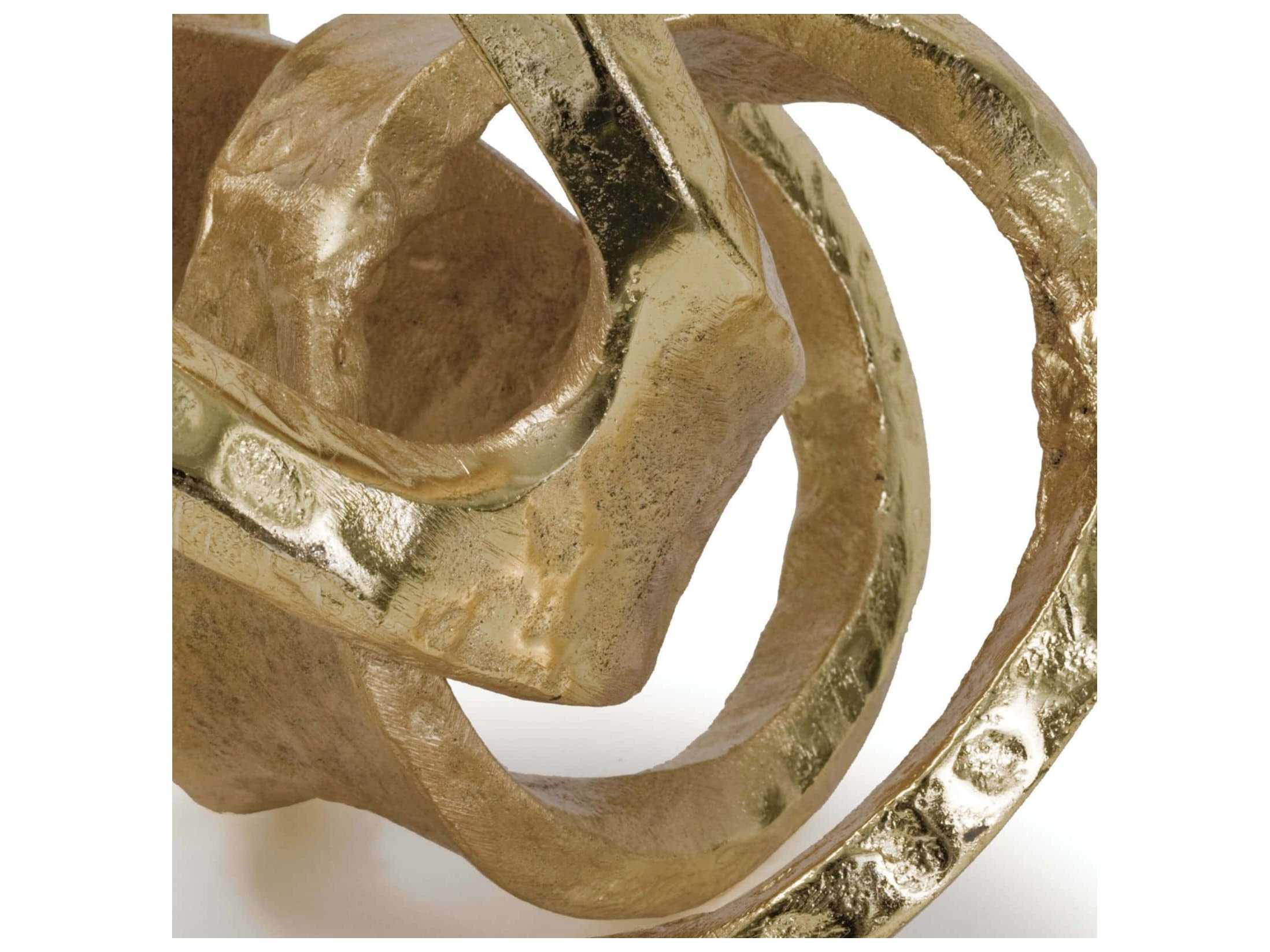 Regina Andrew Gold Metal Knot Sculpture