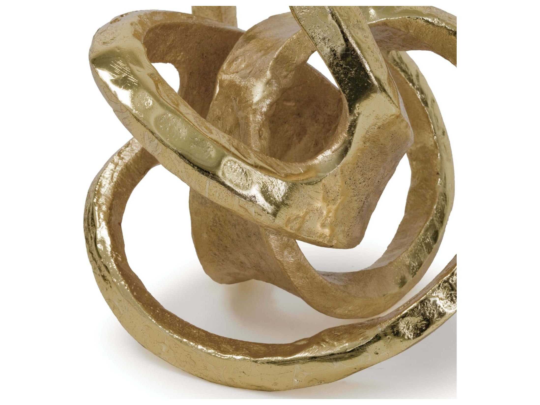 Regina Andrew Gold Metal Knot Sculpture