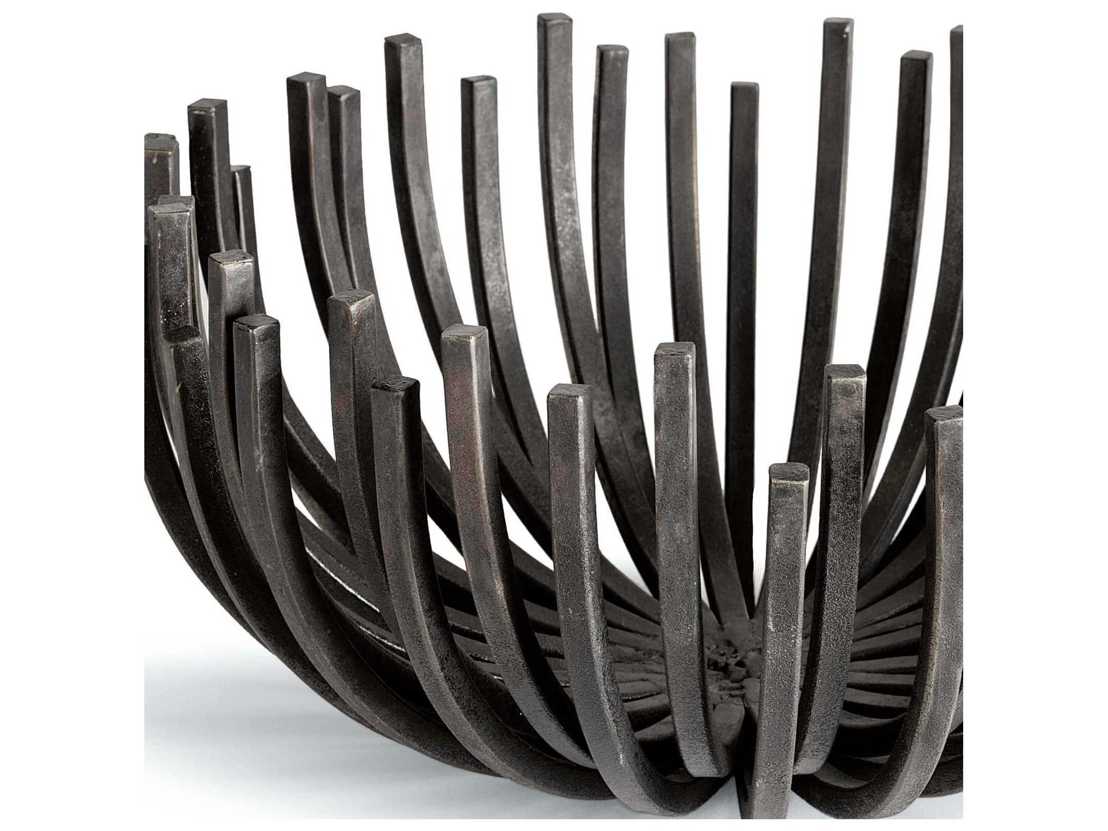 Regina Andrew Blackened Iron Webbed Bowl Circle