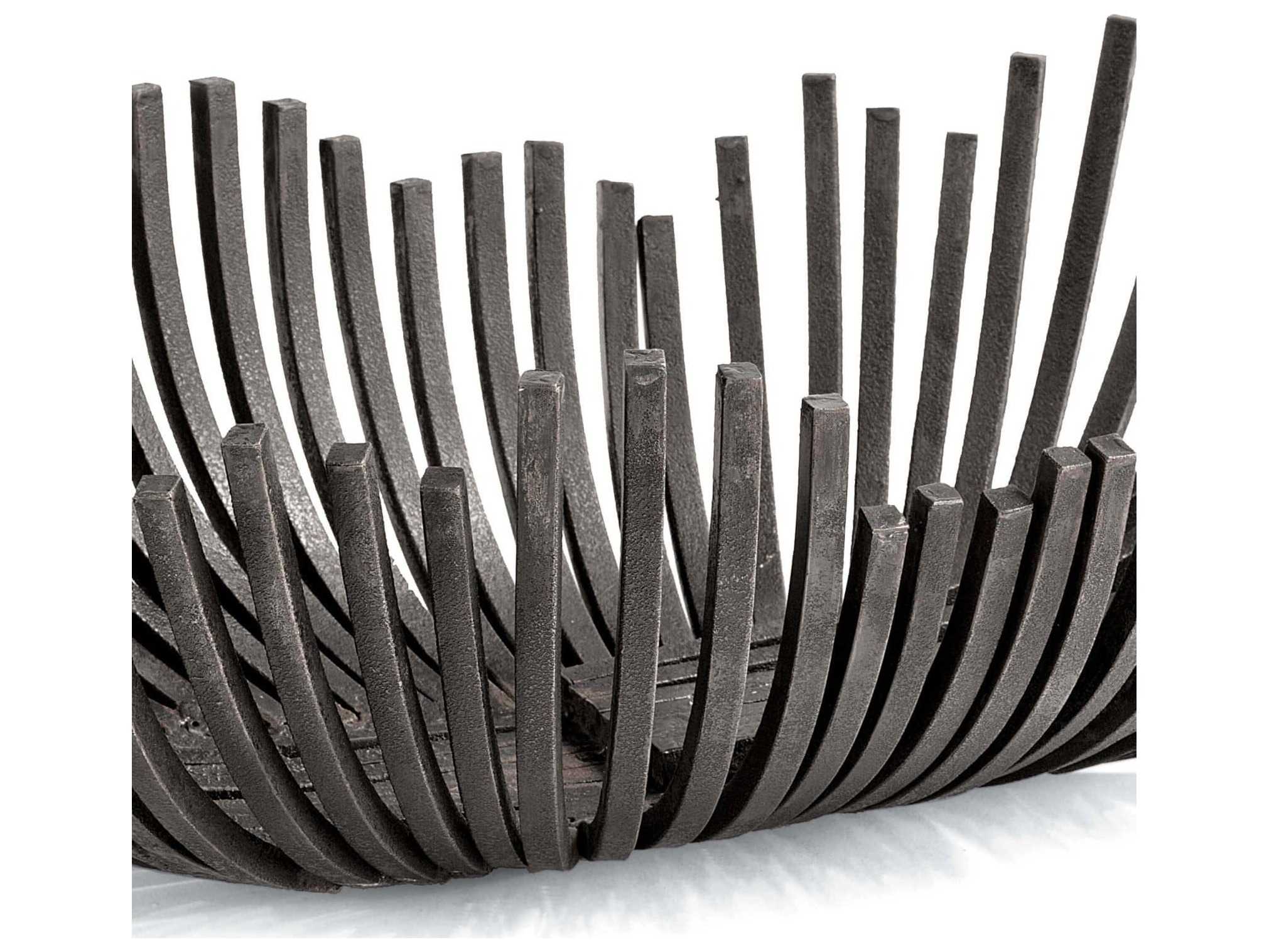 Regina Andrew Blackened Iron Webbed Bowl Oblong